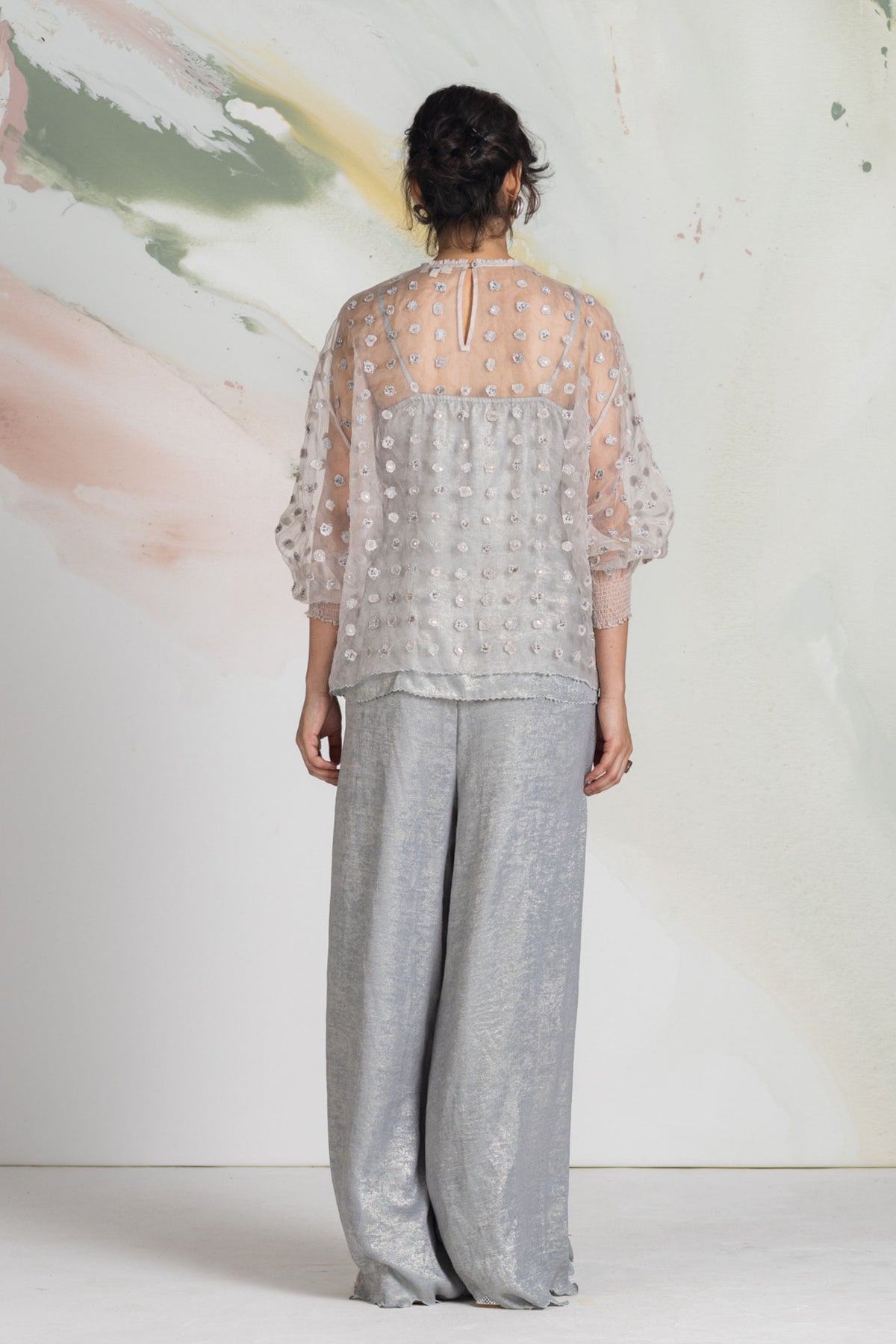 Ditsy Mist Top