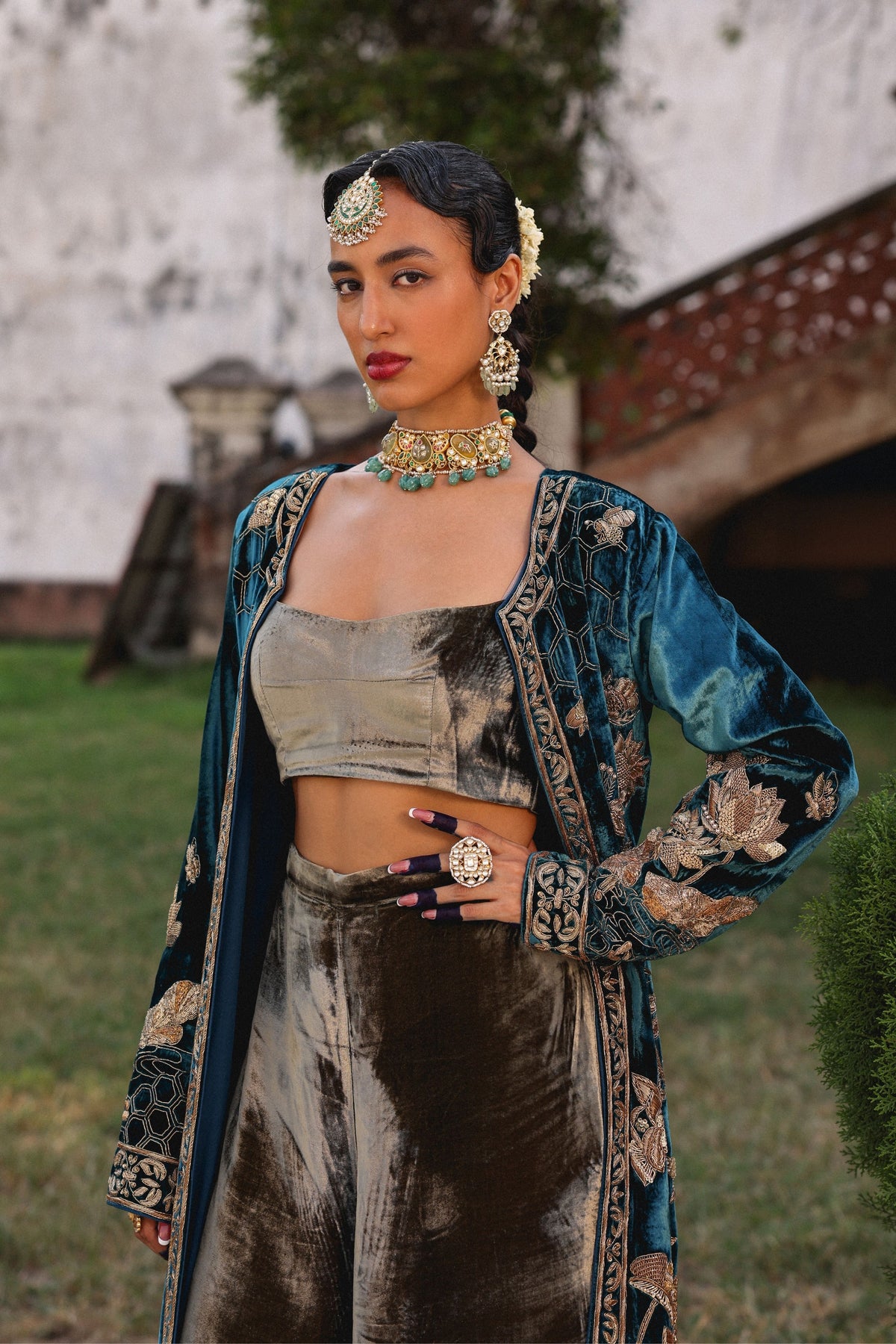 Hazuri Bagh Jacket Set