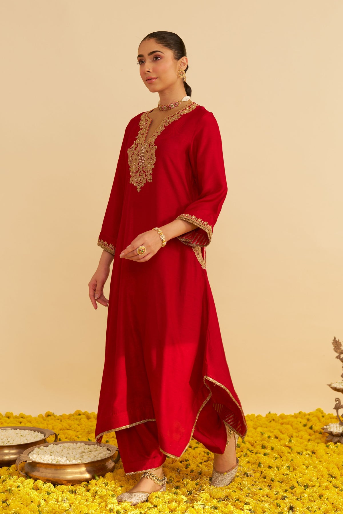Deep Red Salwar Set