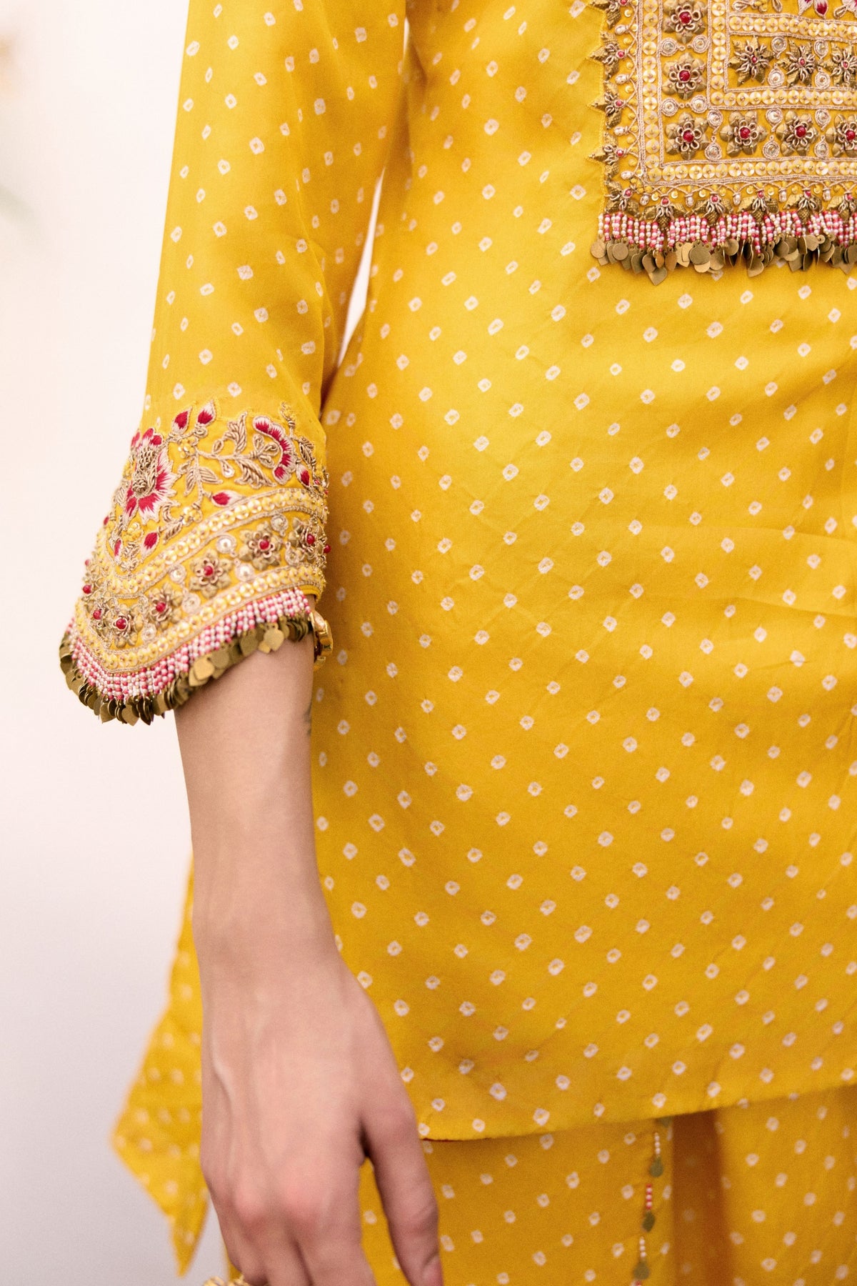 Genda Bandhani Co-ord Set