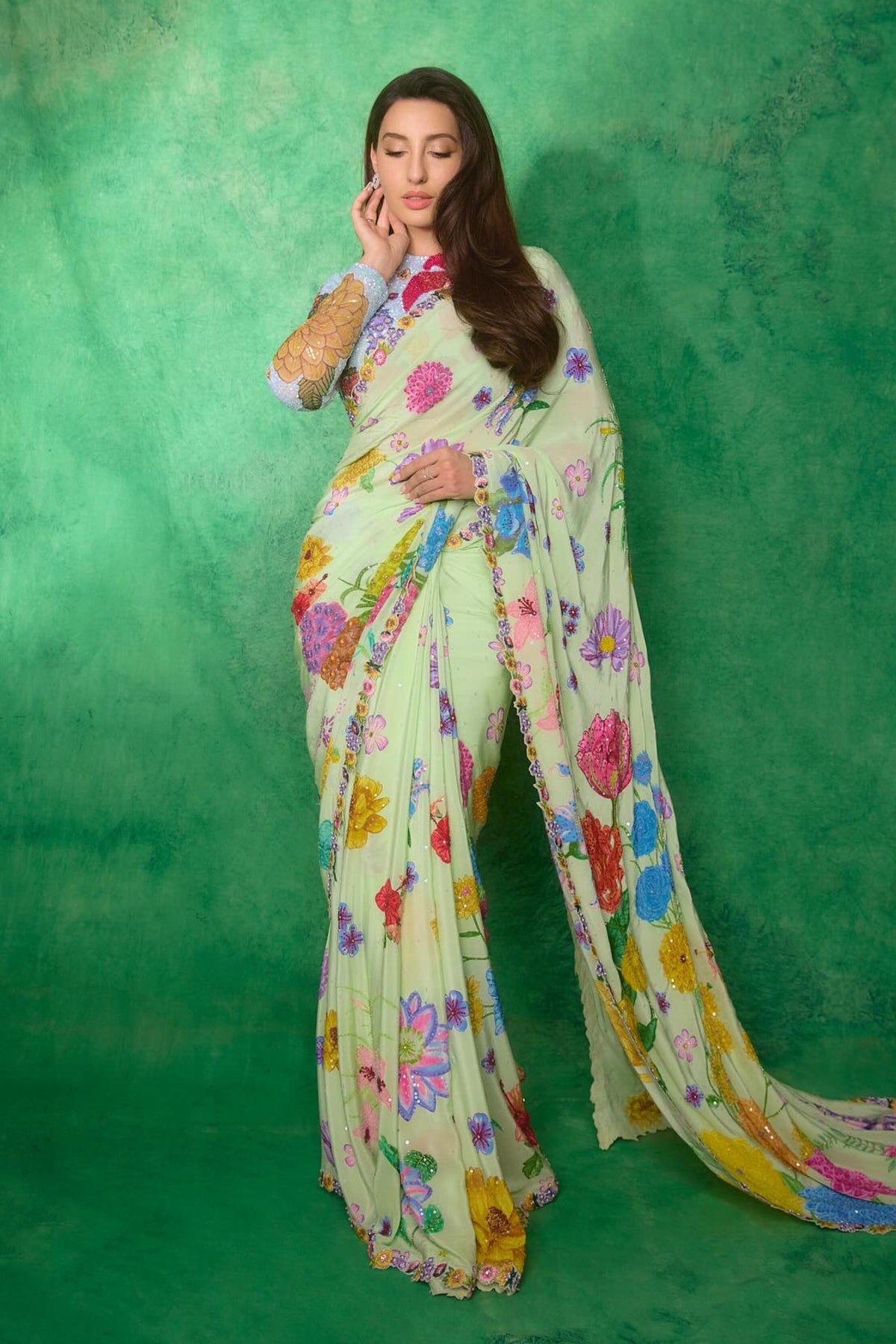 Nora Fatehi in Rahul Mishra