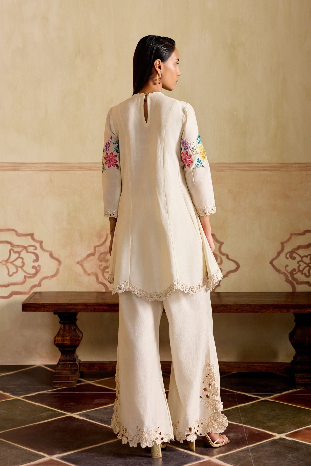 Ivory Mosaic Co-ord Set