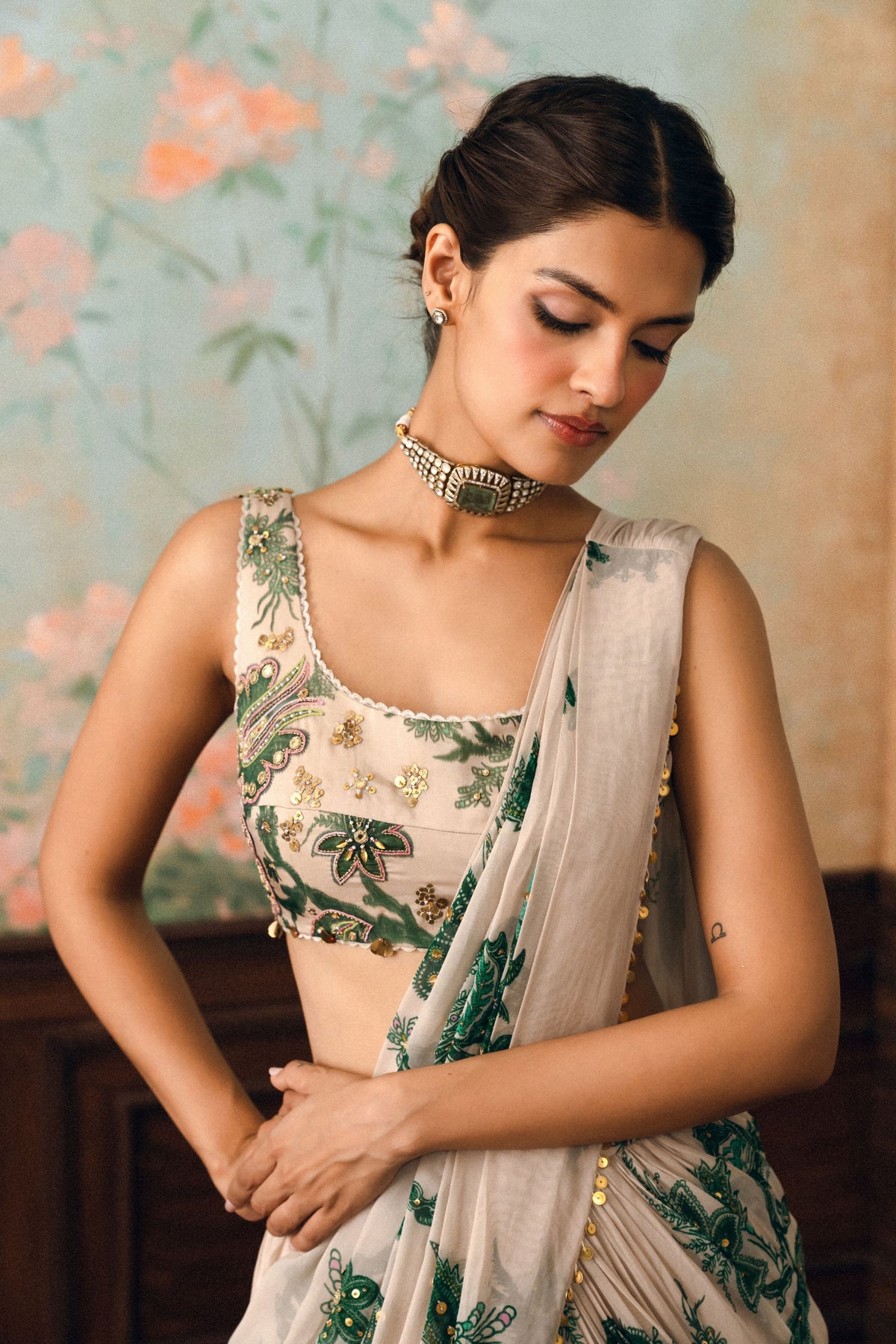 Teresa Drape Saree Set