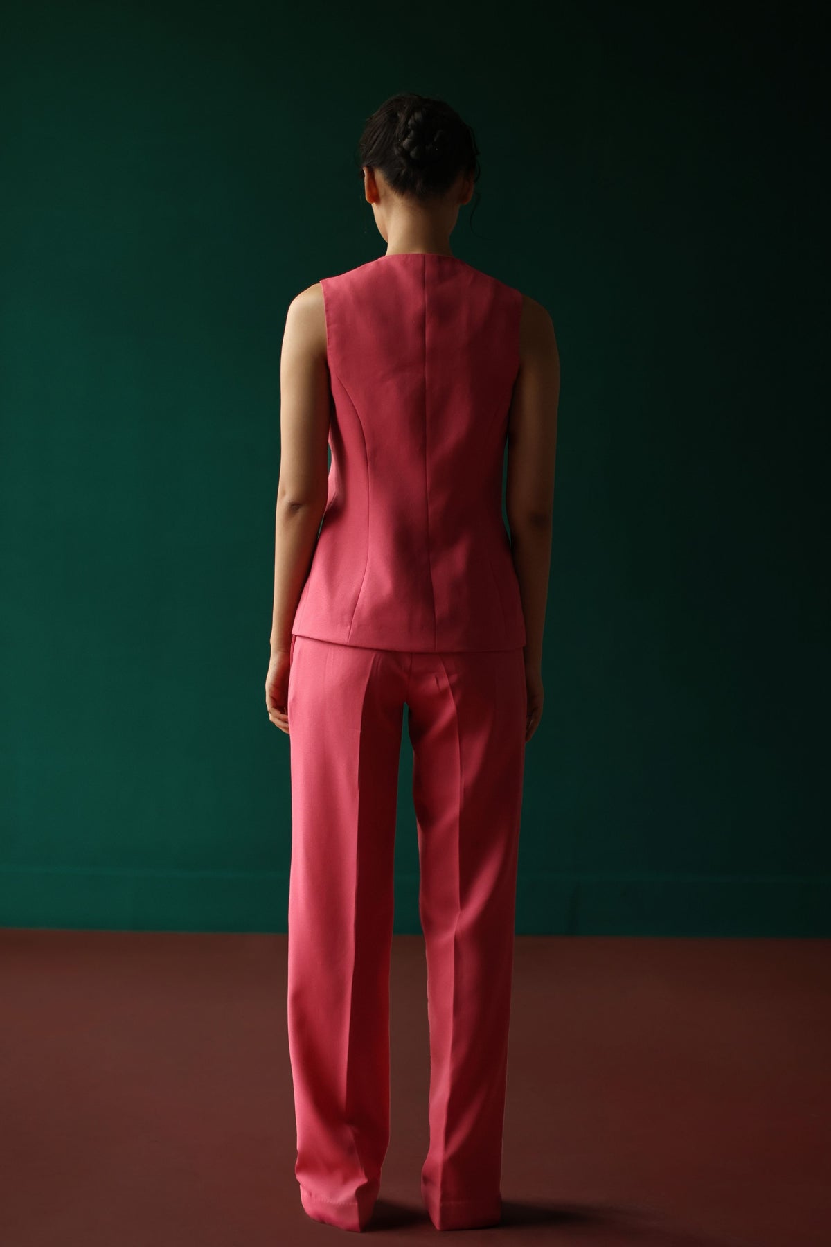 Waistcoat Set With Embossed Lilies