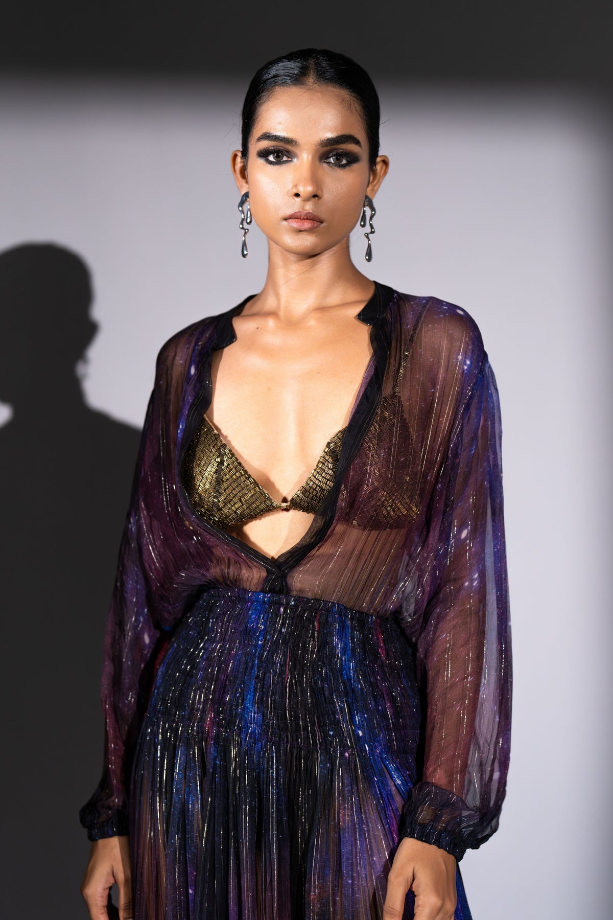 Purple Chiffon Dress