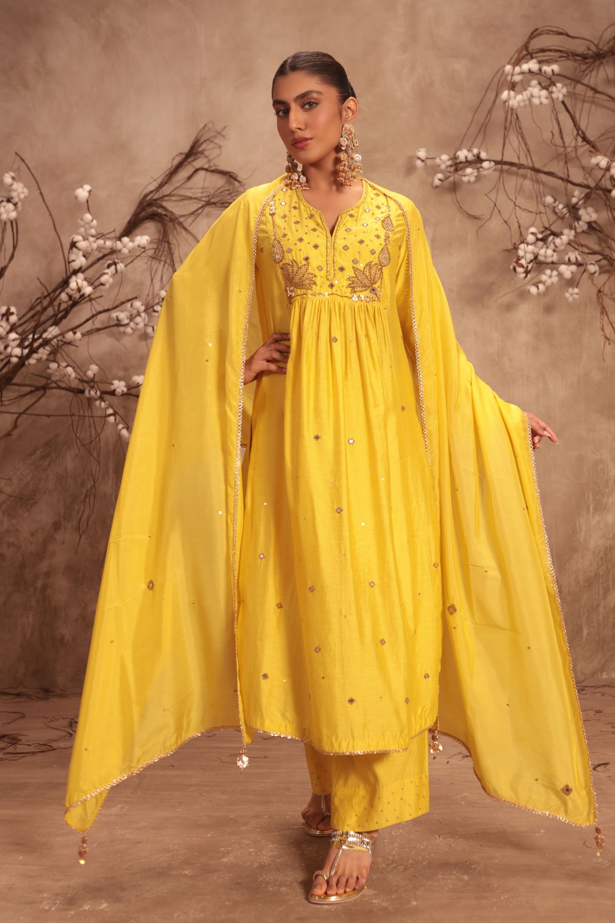Orange Frockstyle Dupatta