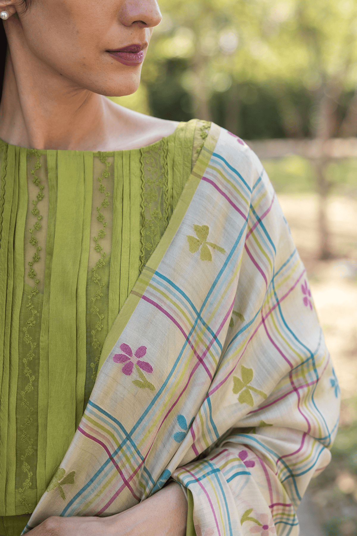 Tic-tac-love Jamdani Saree