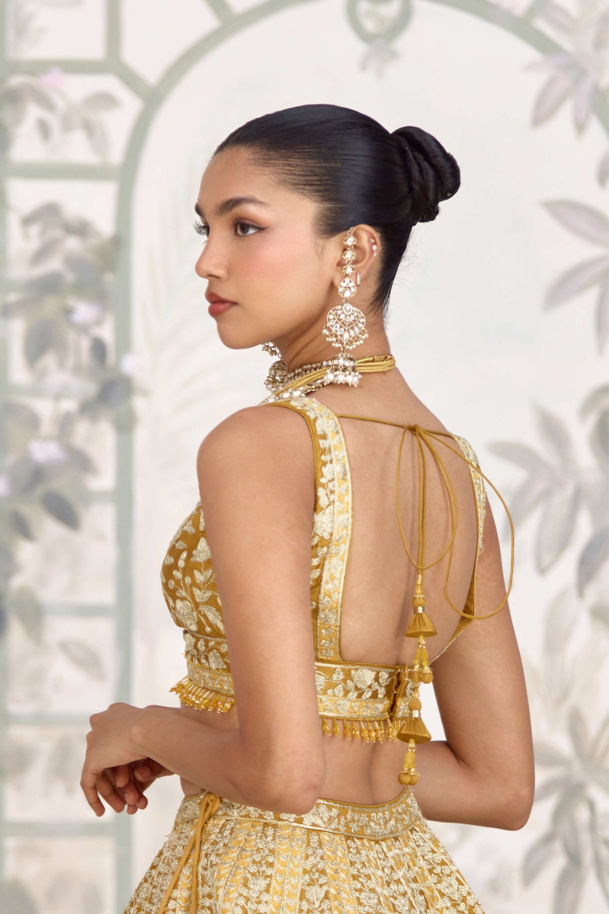 Yellow Mustard Lehenga Set