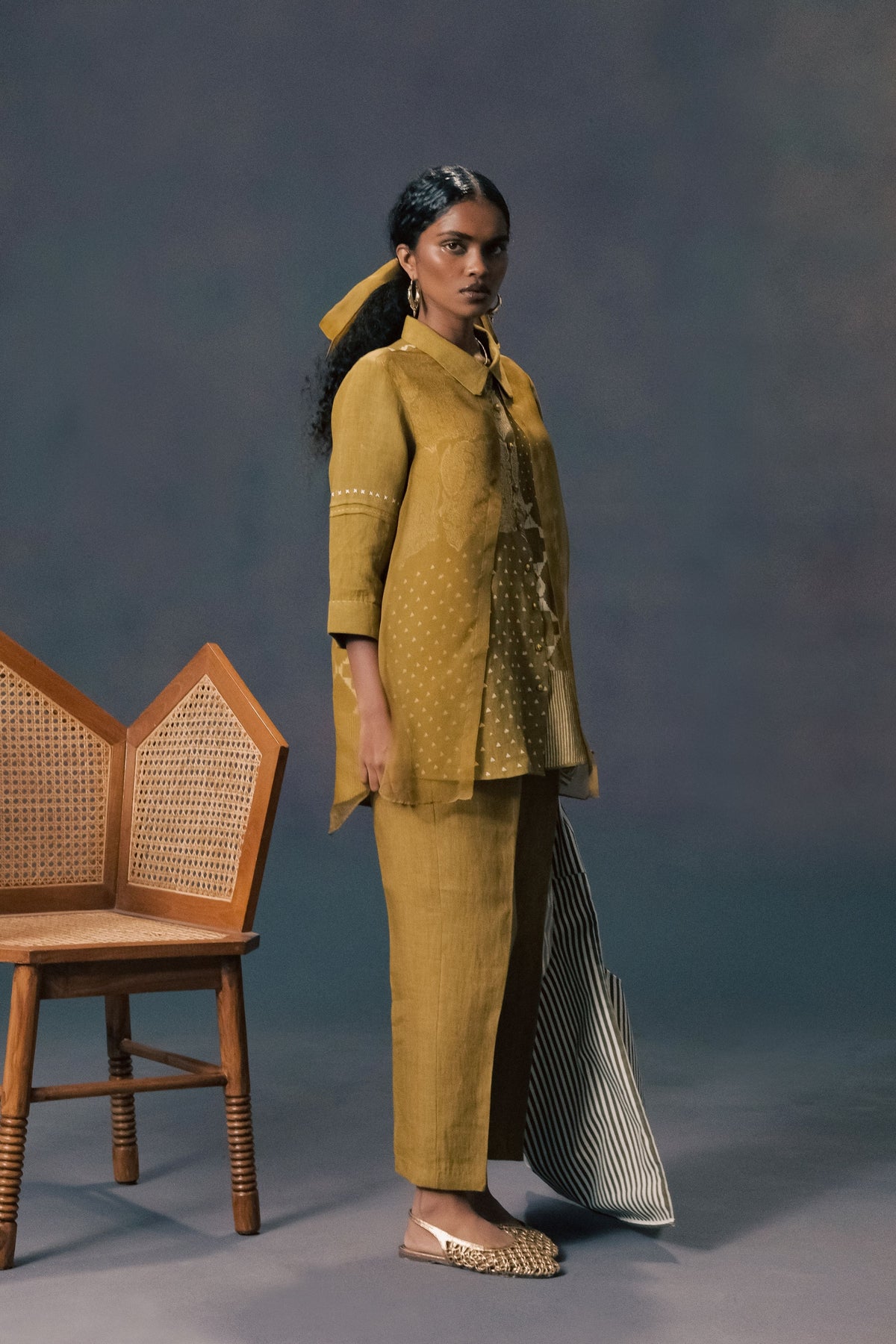 Moss Green Printed Co-ord Set