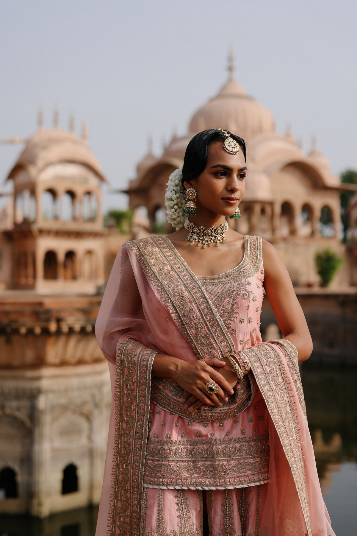 Tasnim Pink Sharara Set