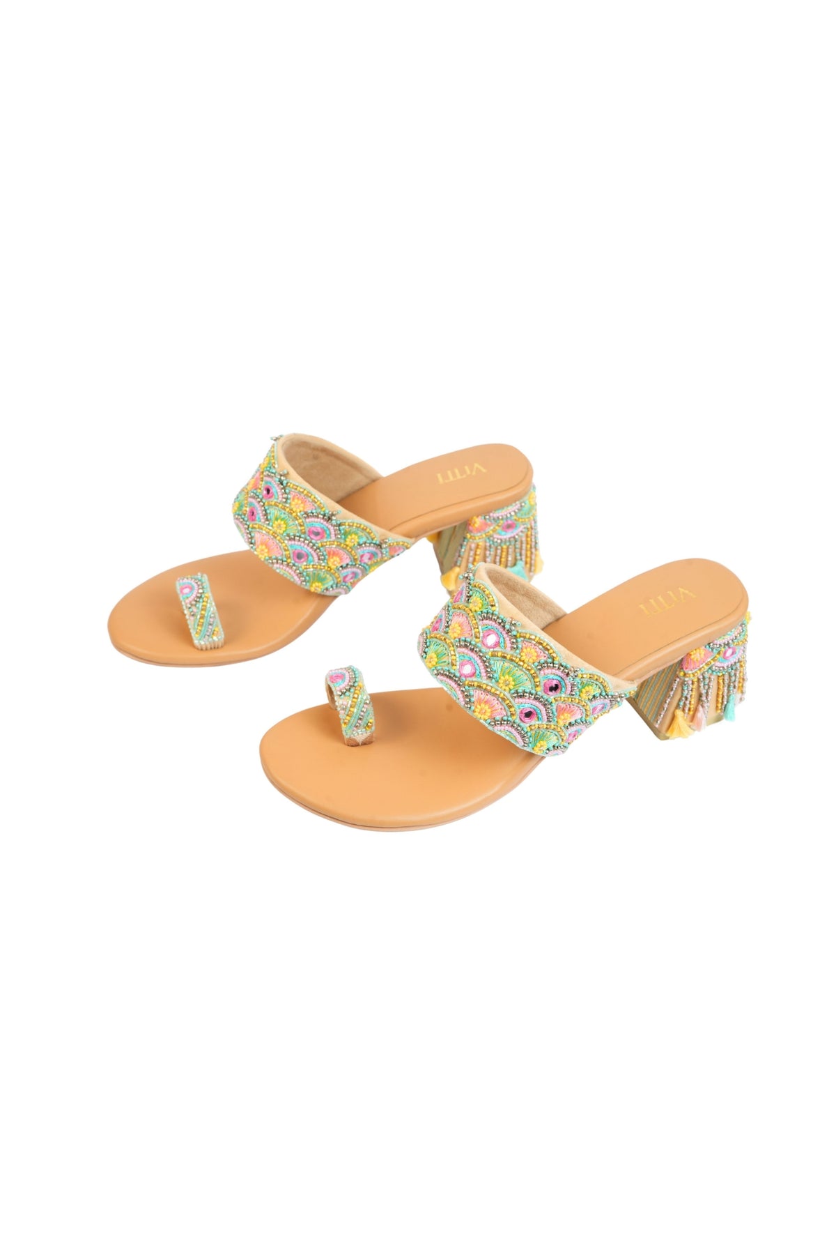Kaleido Dark Beige Heels