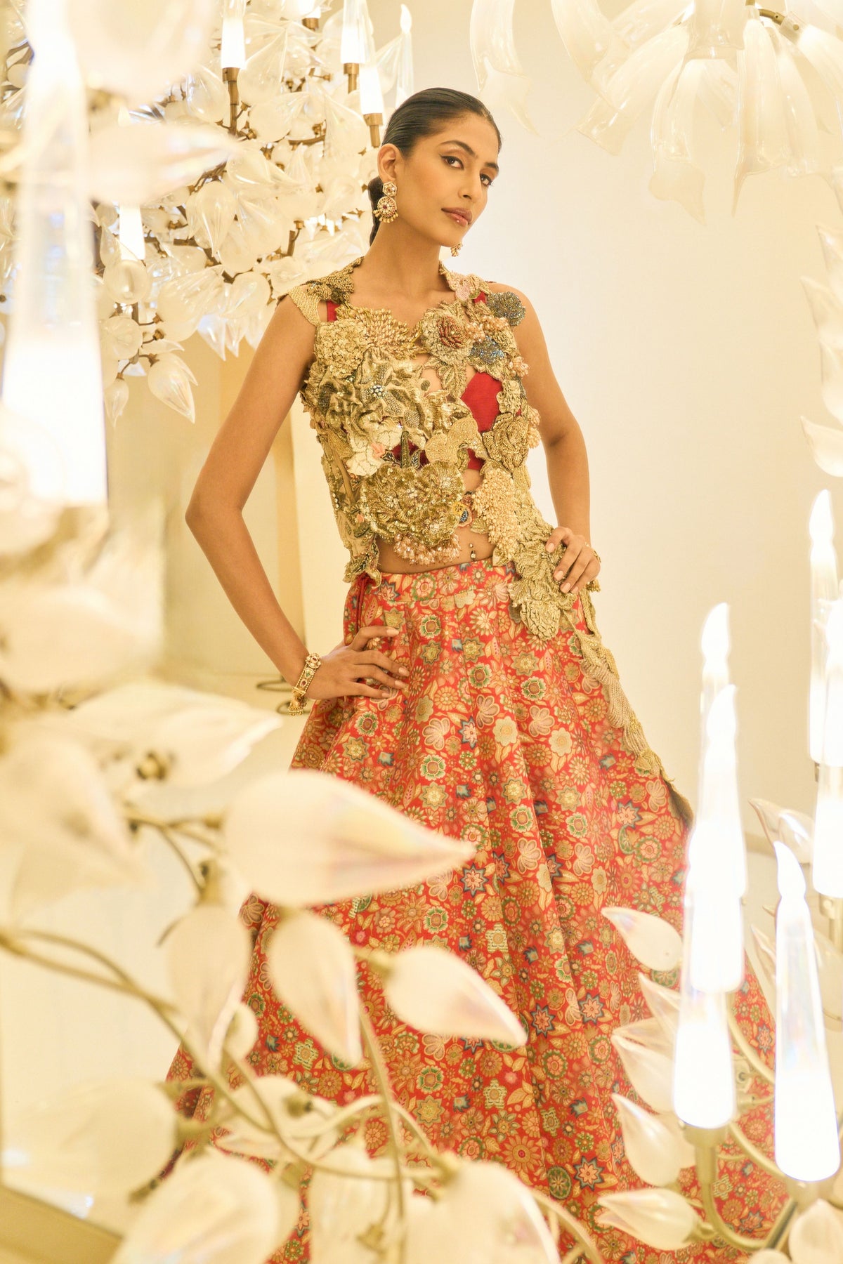 Brocade Skirt Set