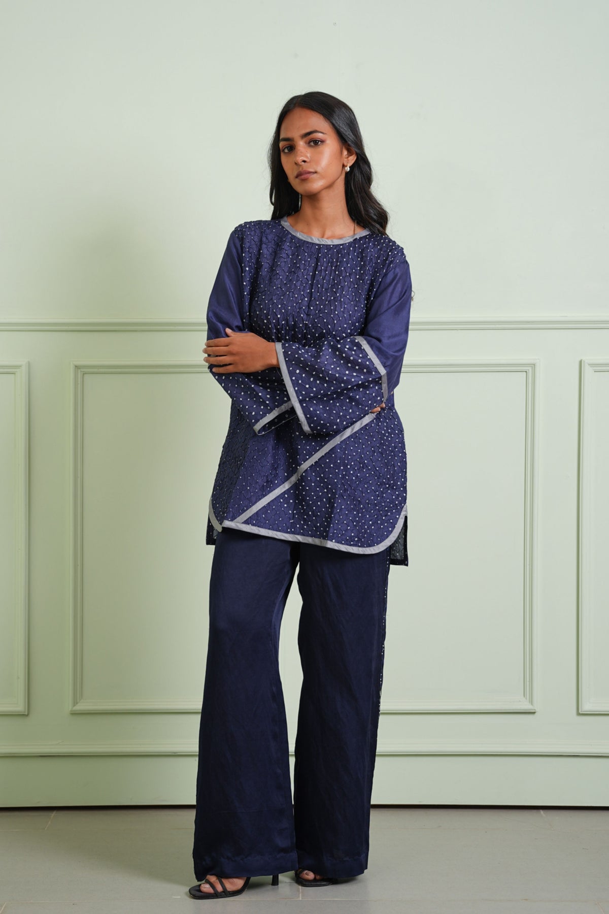 Mirrorwork Embellished Palazzos