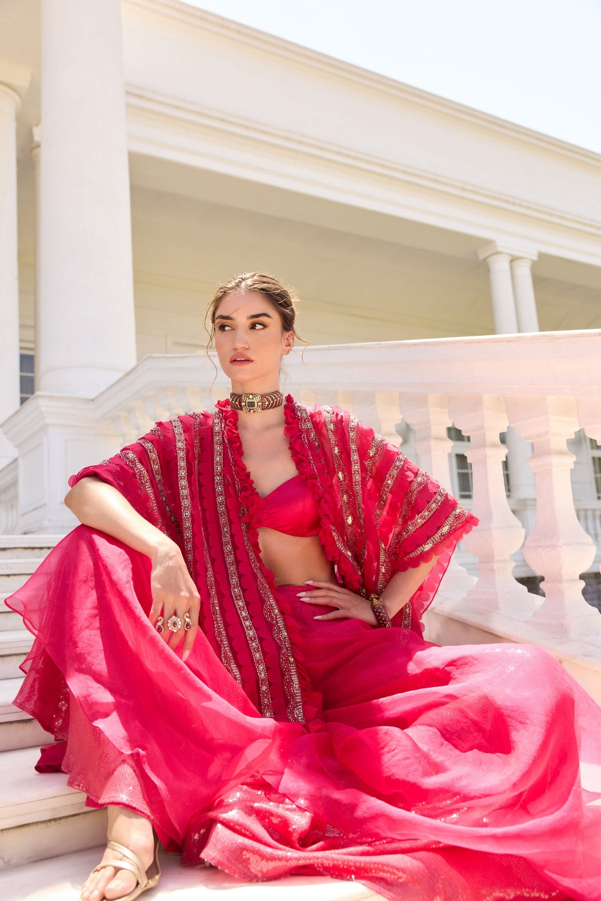 Roselle Sharara Set