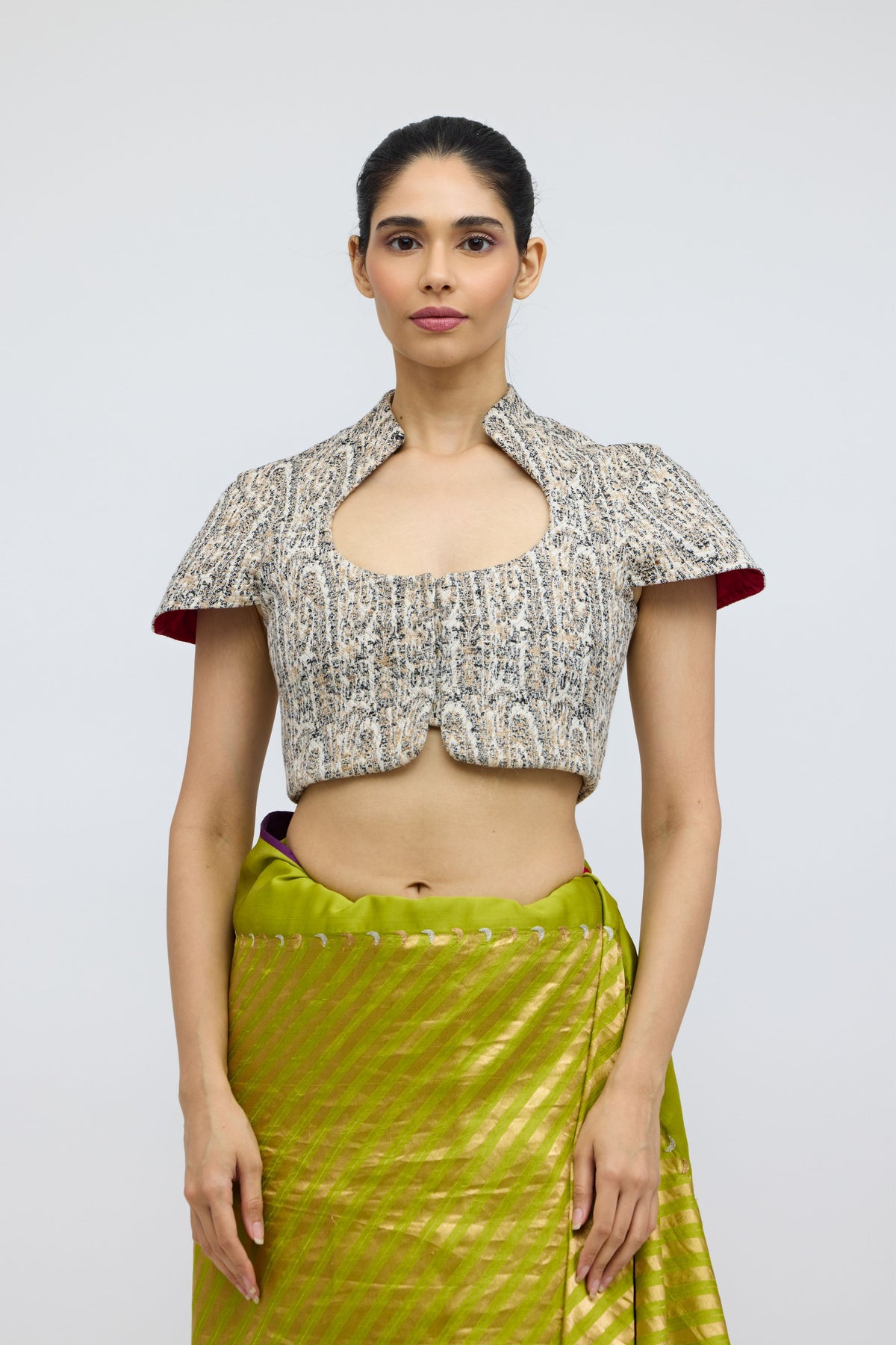 Tassar Mul Himroo Blouse