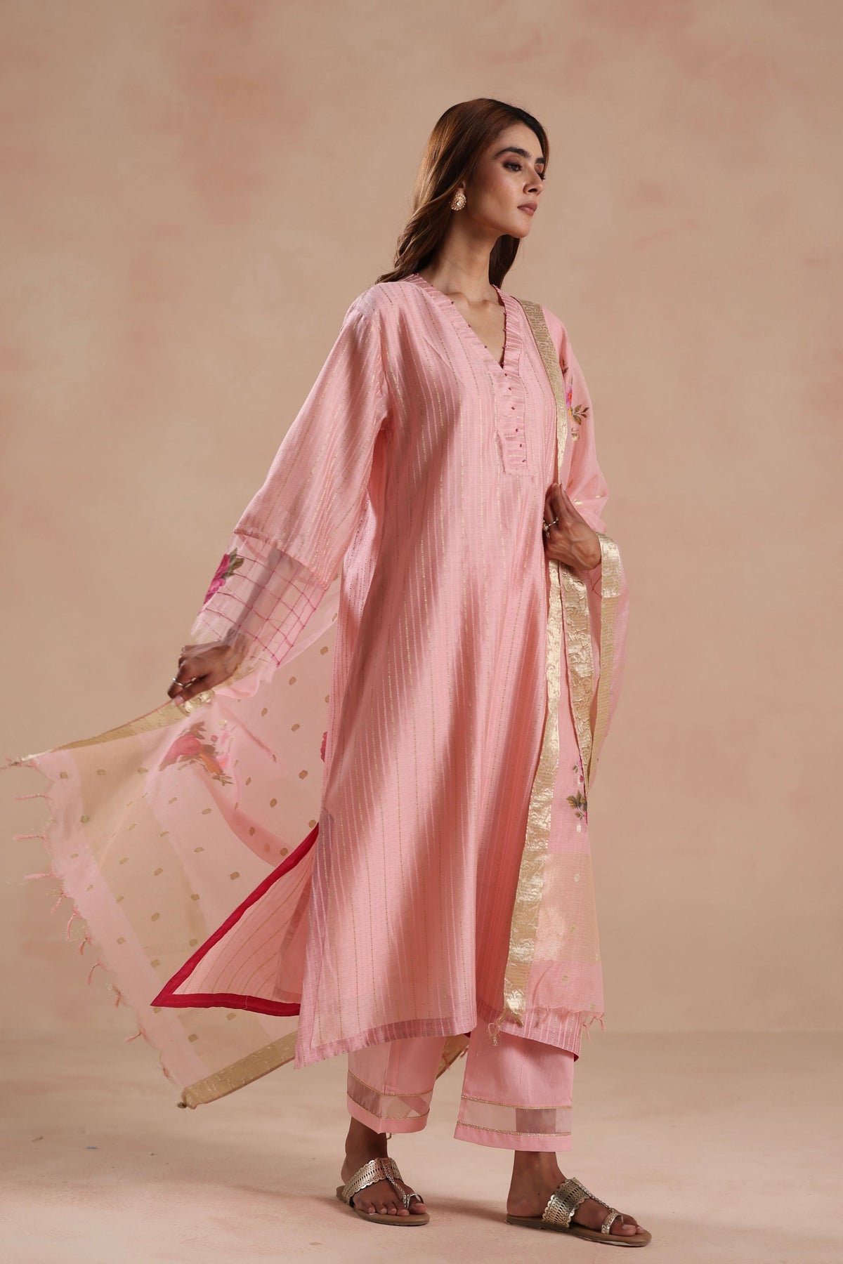 Sidra Pink Kurta Set