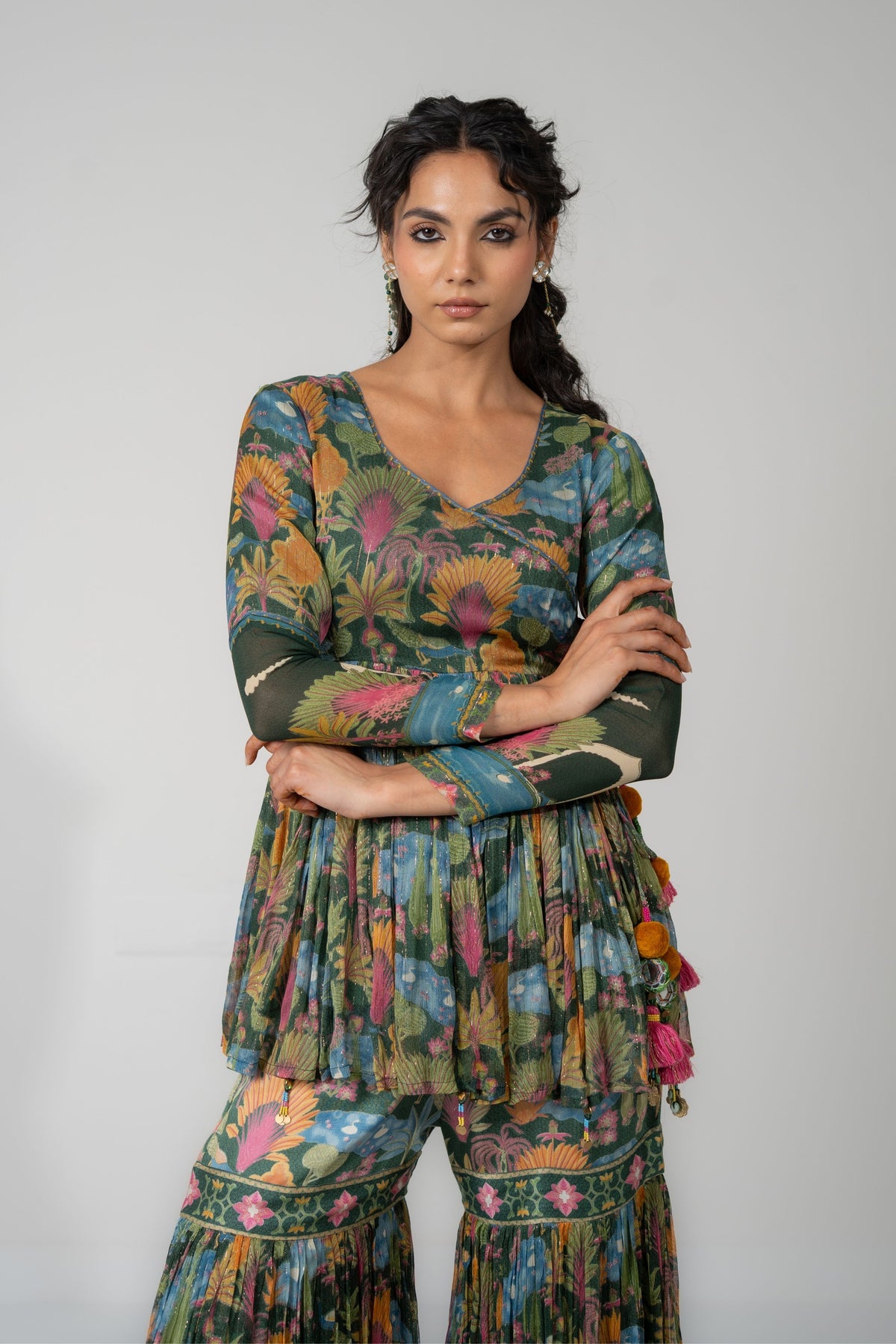 Lotus Gharara Set