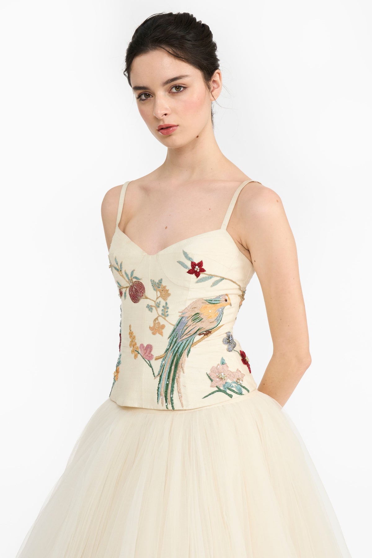 Ivory Chinoiserie Lehenga Set