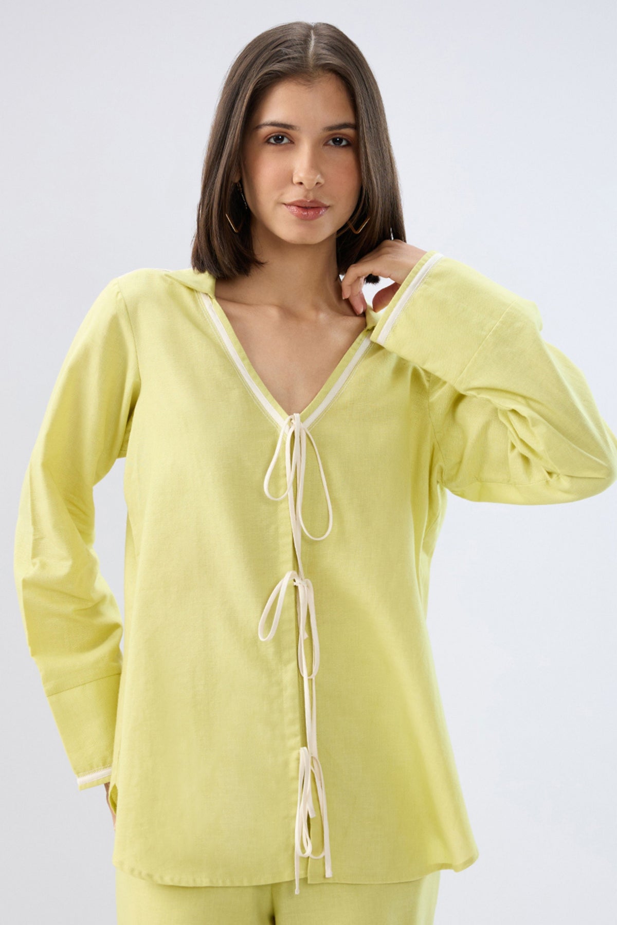 Green Tie-up Co-ord Set