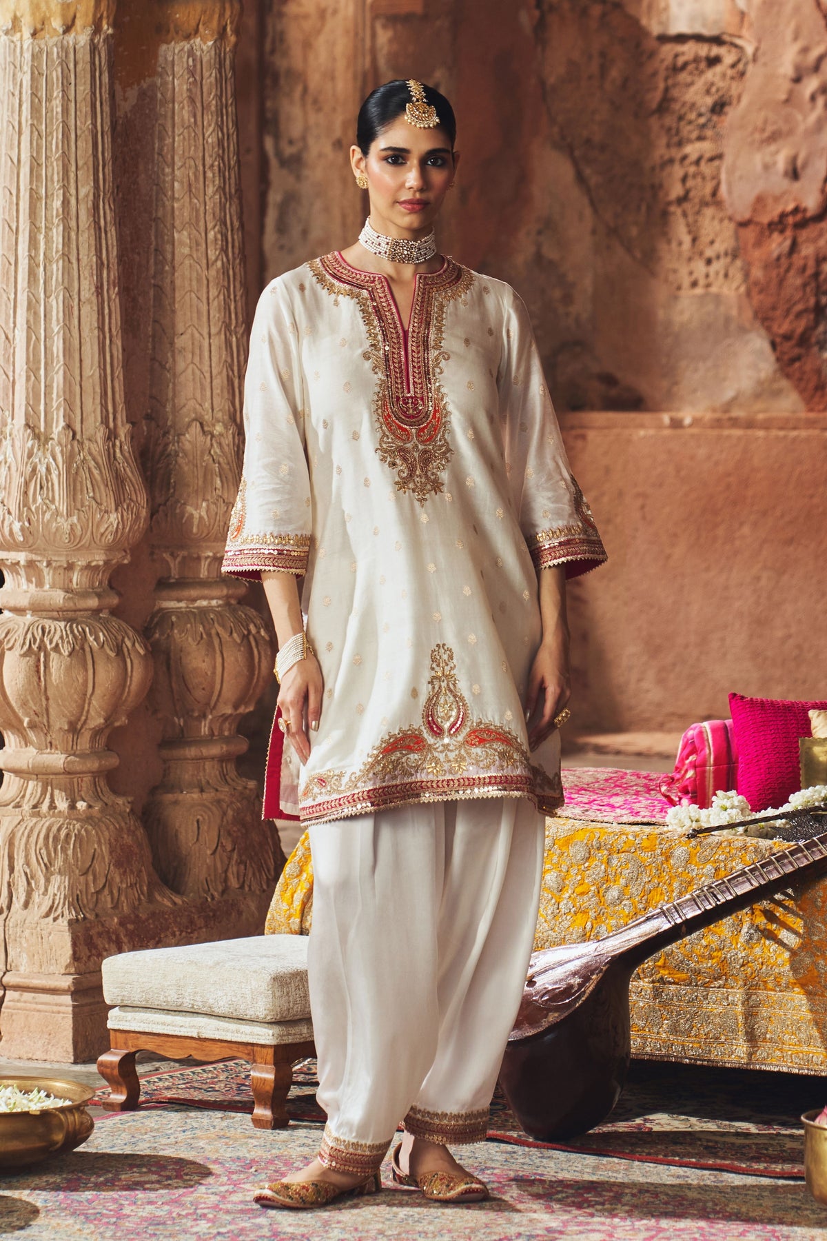 Mehwish Ivory Kurta Set