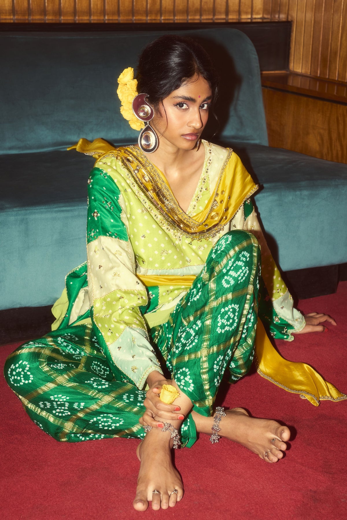 Maya Emerald Green Kurta Set