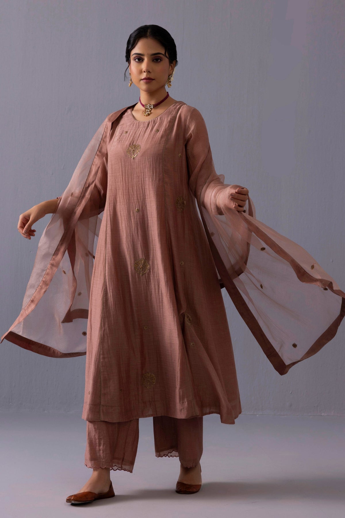 Noor Brown Kurta Set