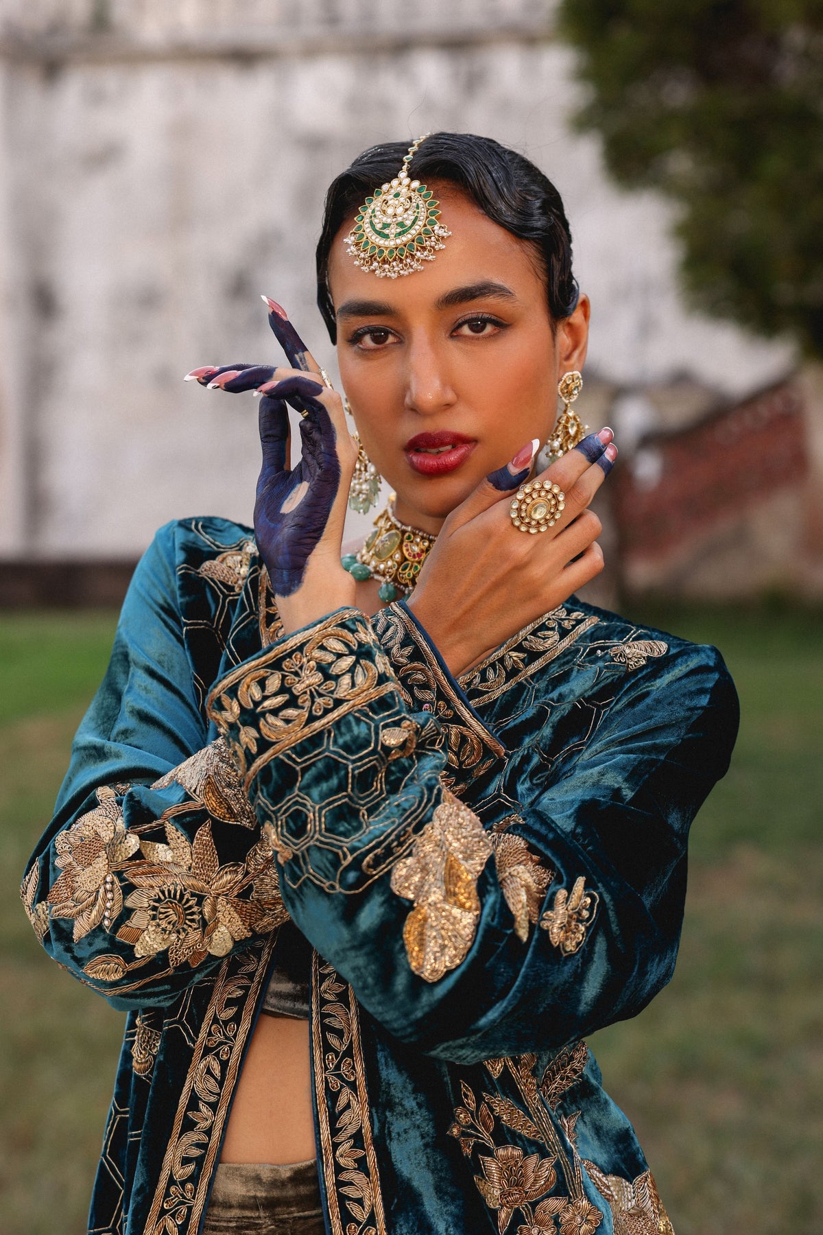 Hazuri Bagh Jacket Set