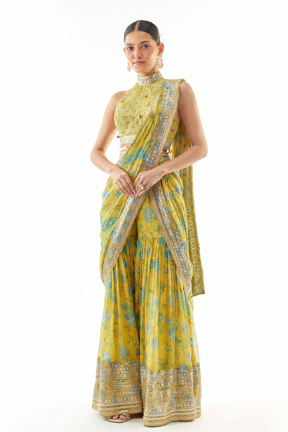 Pakhi Draped Saree Set