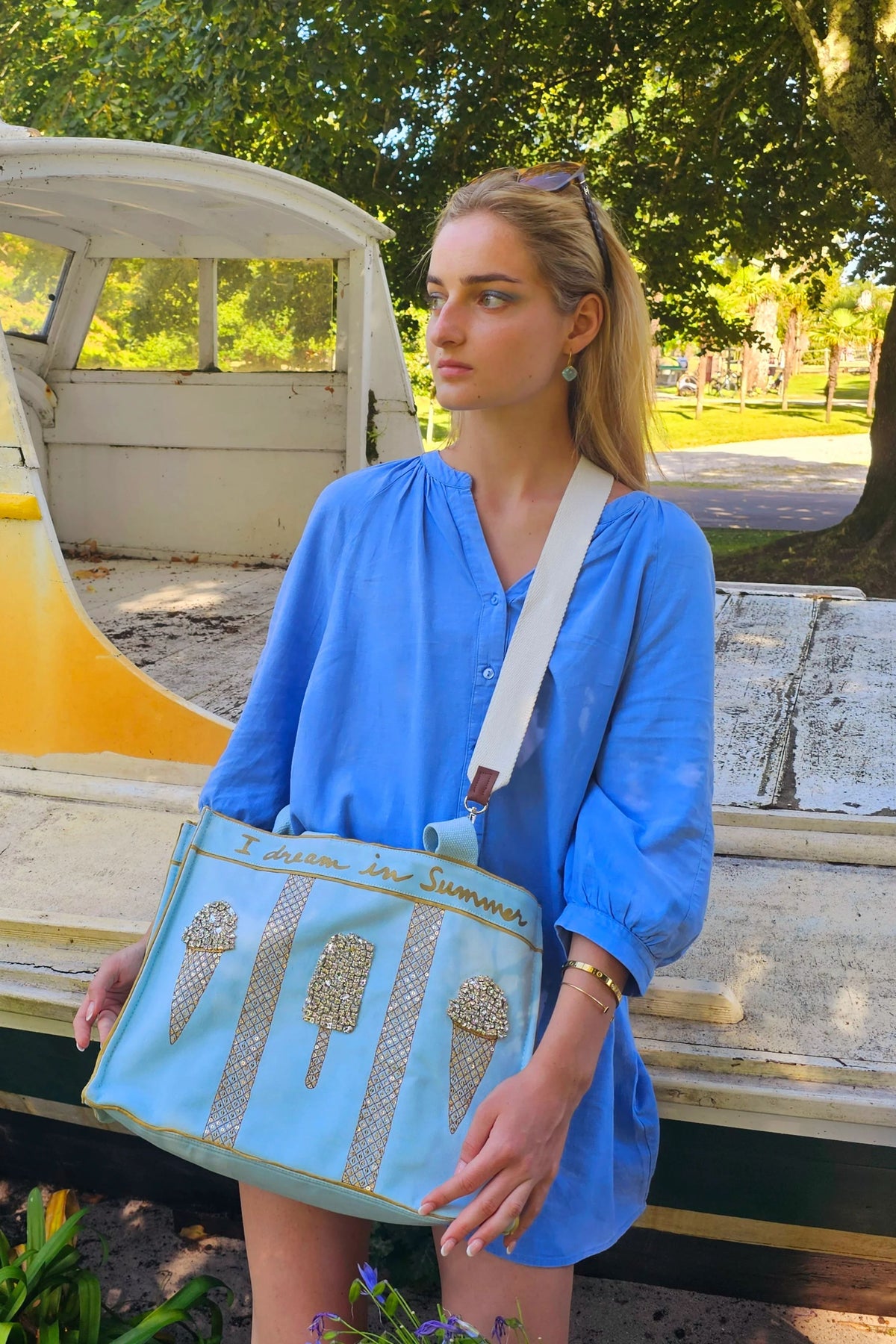 Summer Trio in Icy Blue Bag