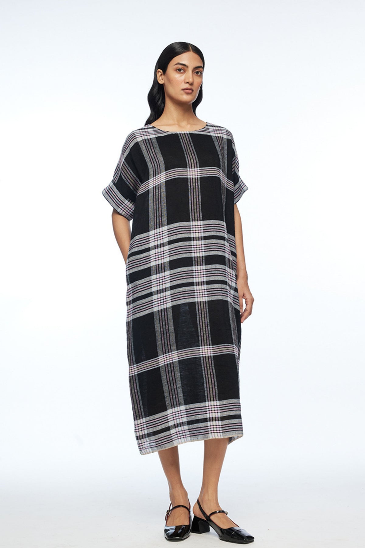 Dumalis Boat Neck Dress