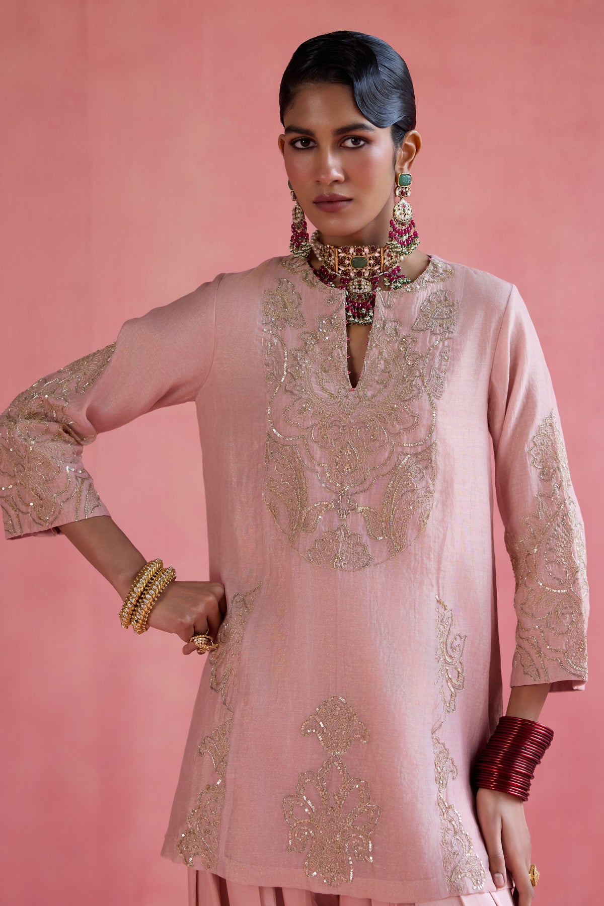Inaya Pink Kurta Set