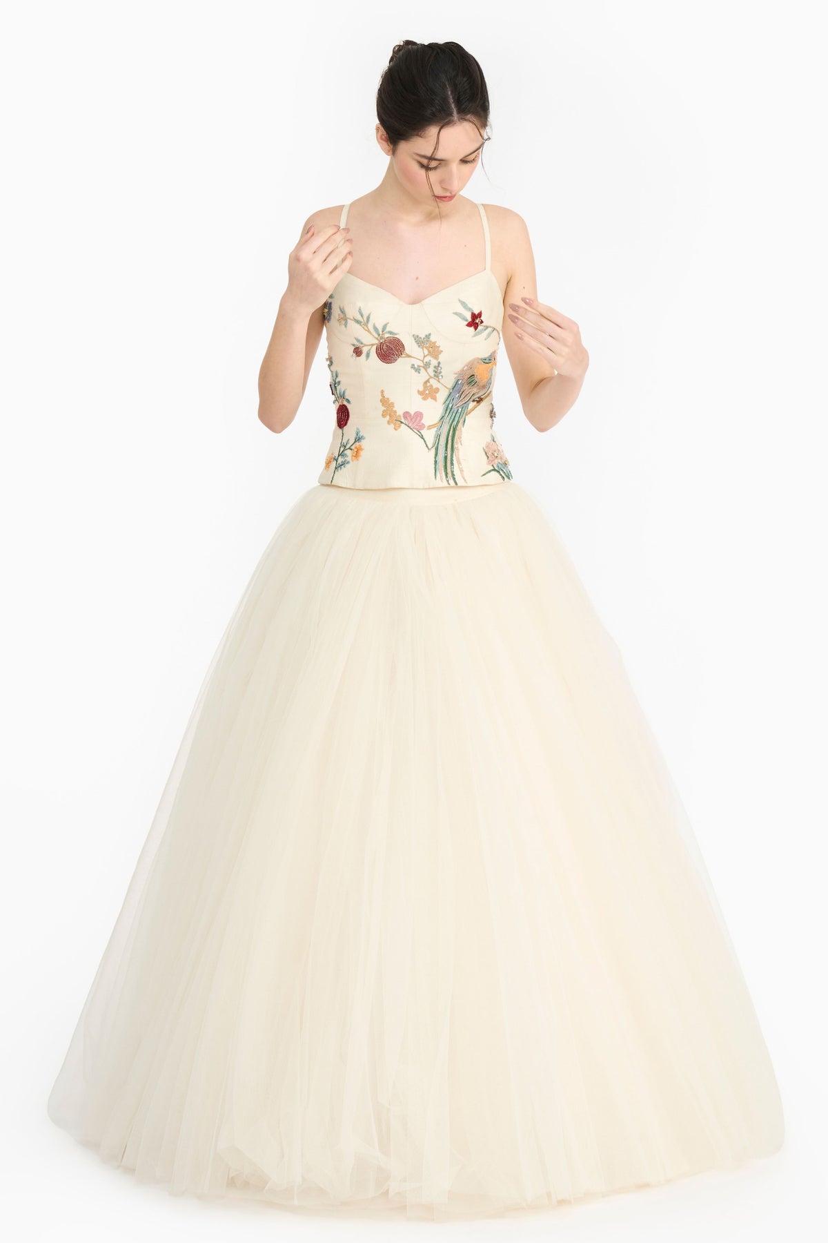 Ivory Chinoiserie Lehenga Set