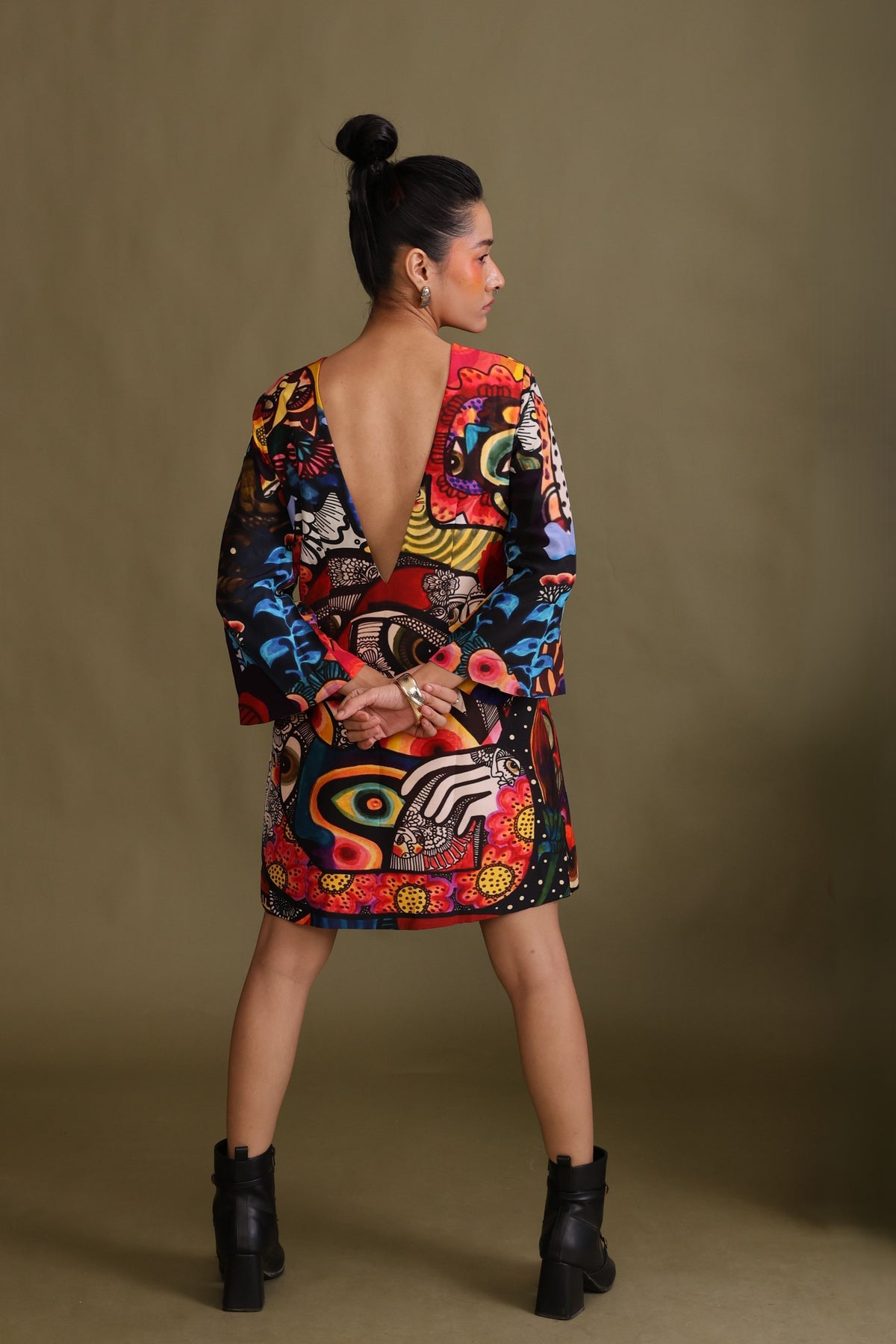 Moshpit Printed A-Line Dress
