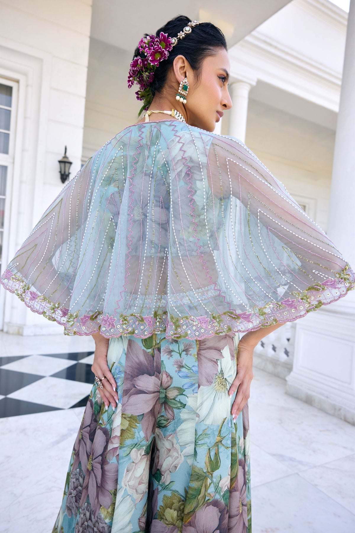 Amaira Floral Sharara Set