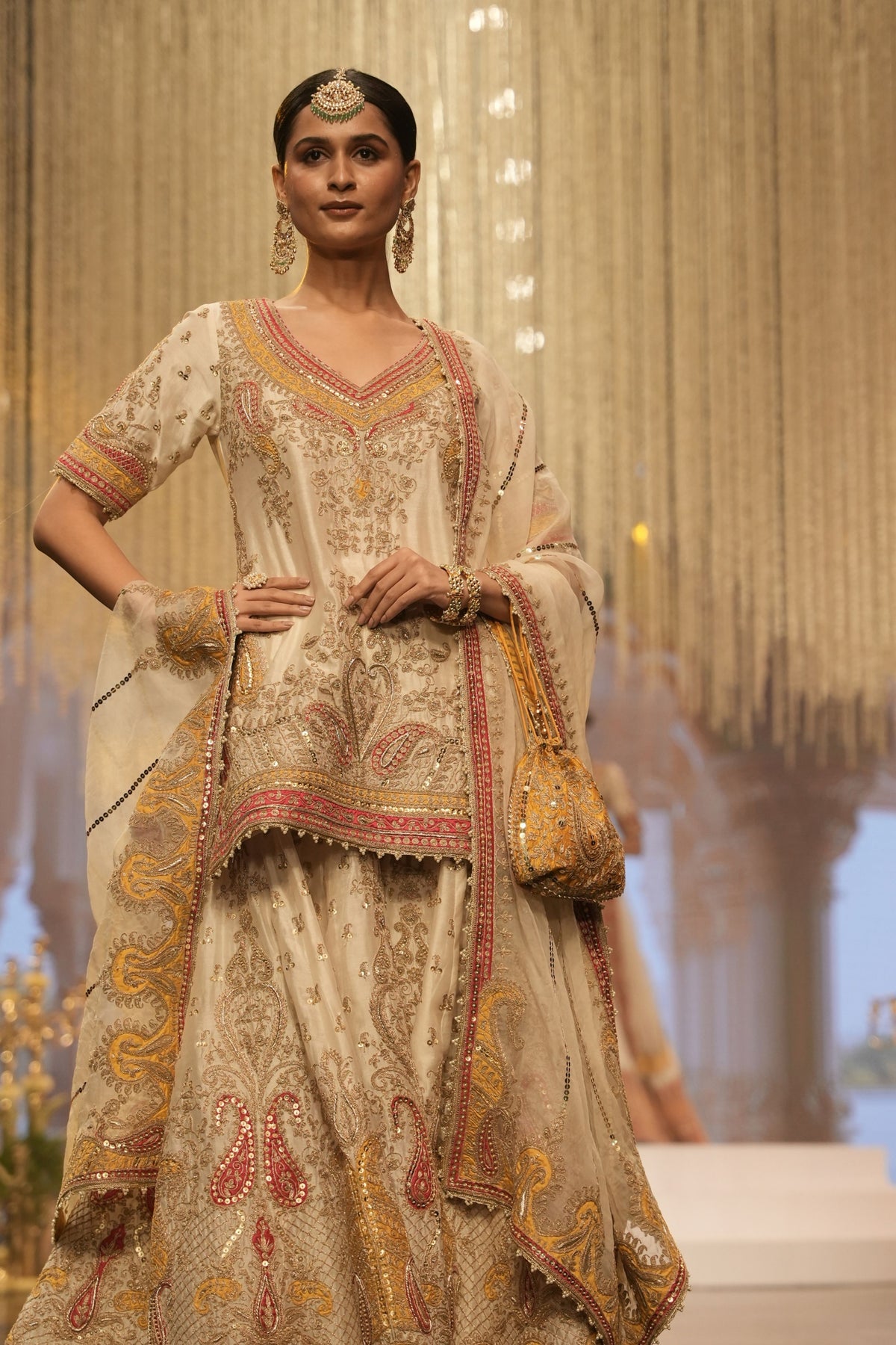 Daisy Ivory Sharara Set