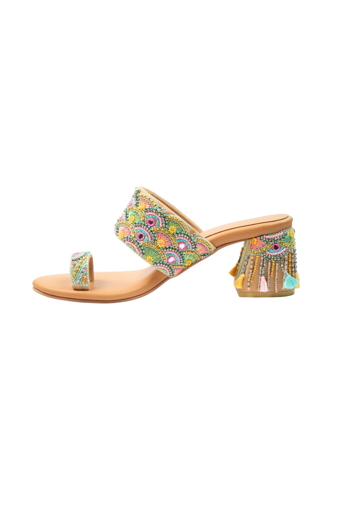 Kaleido Dark Beige Heels