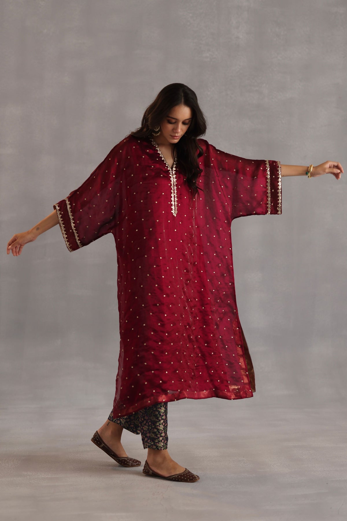 Chakra Red Kurta Set
