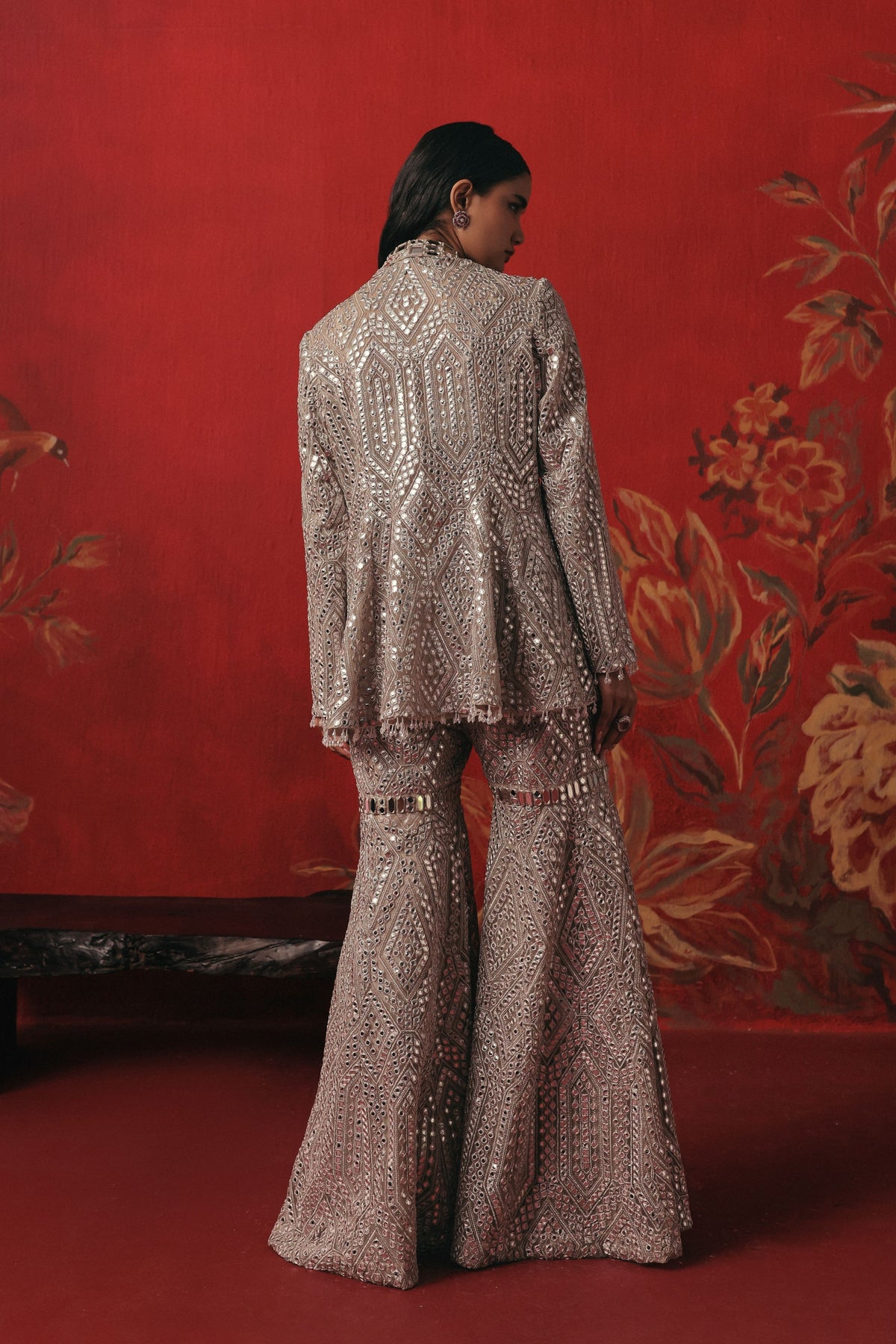Shawl Collar Jacket Set