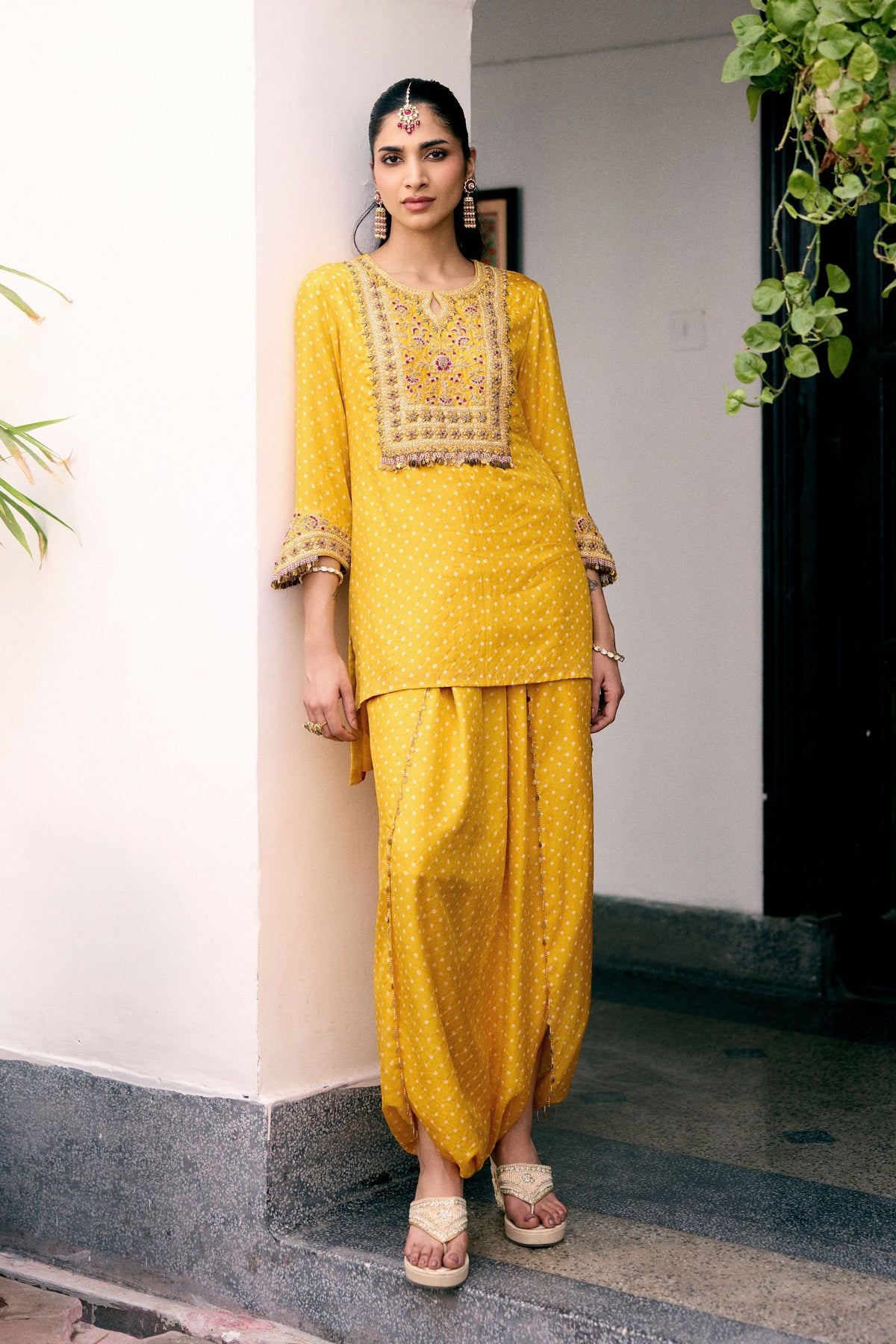Genda Bandhani Co-ord Set