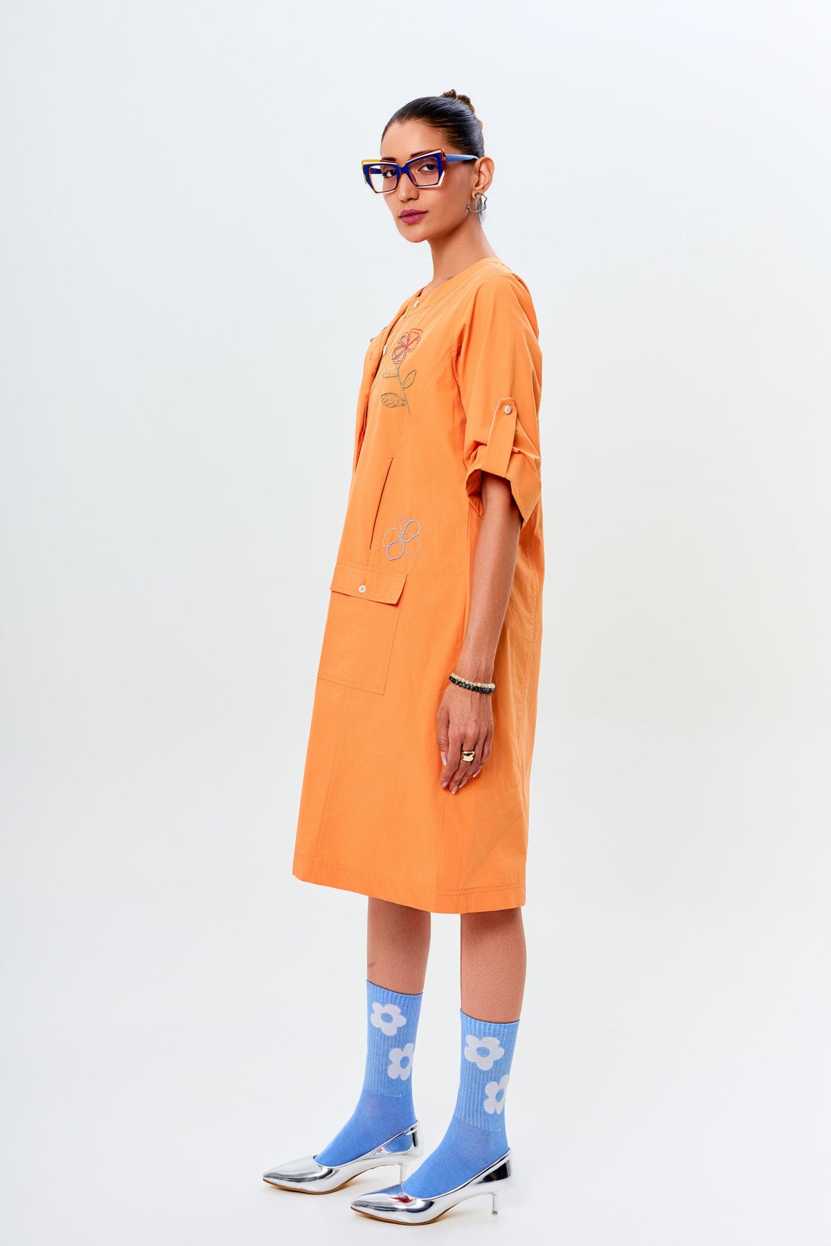 Ava Orange Dress