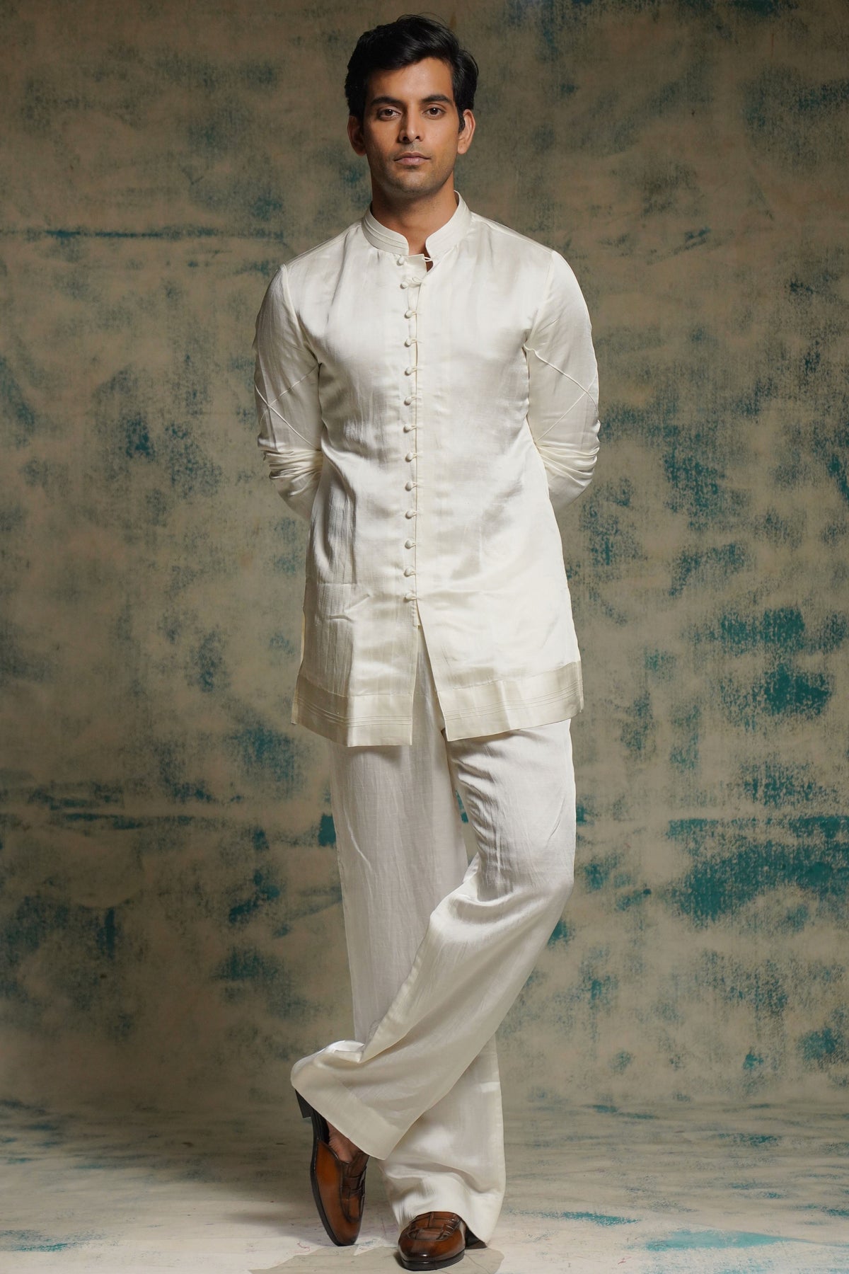 Classic Ivory Short Jacket Set