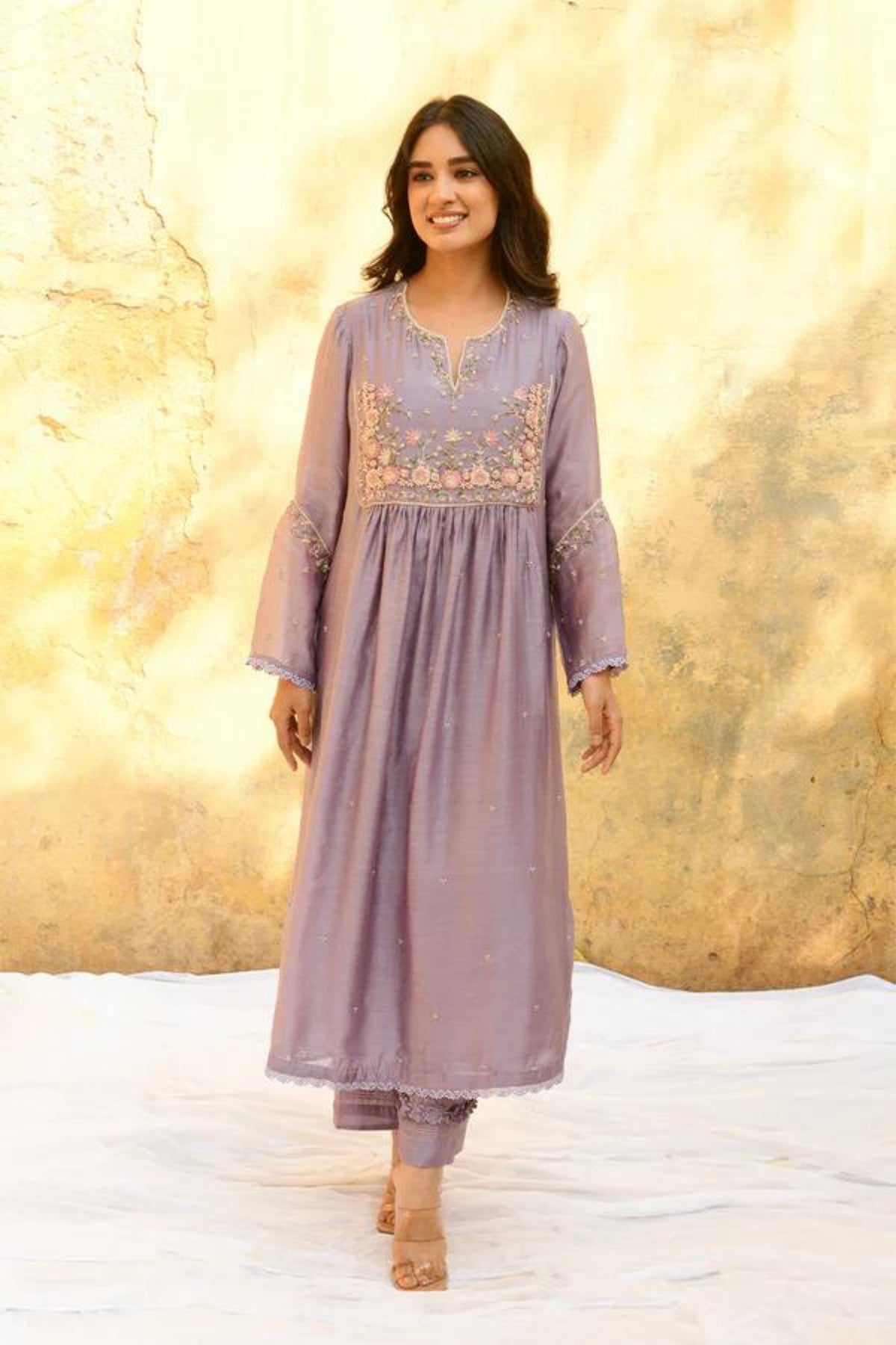 Lilac Mystic Knot Kurta Set