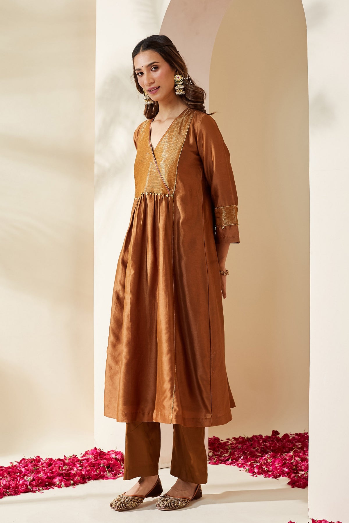 Brown Zohra Kurta Set
