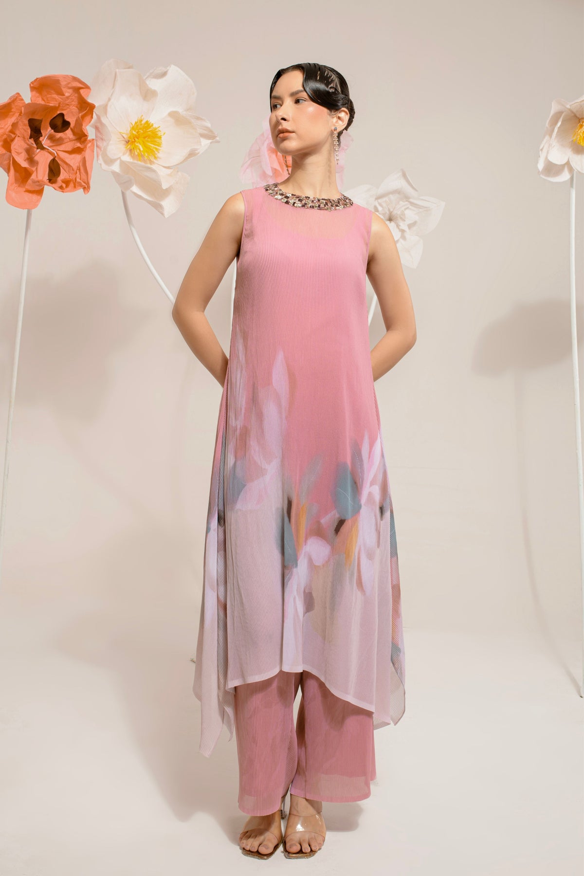 Prench Pink Tunic set