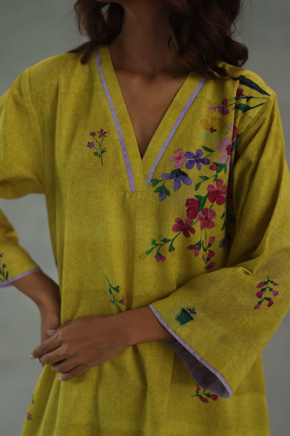 Yellow Viola Kurta Set