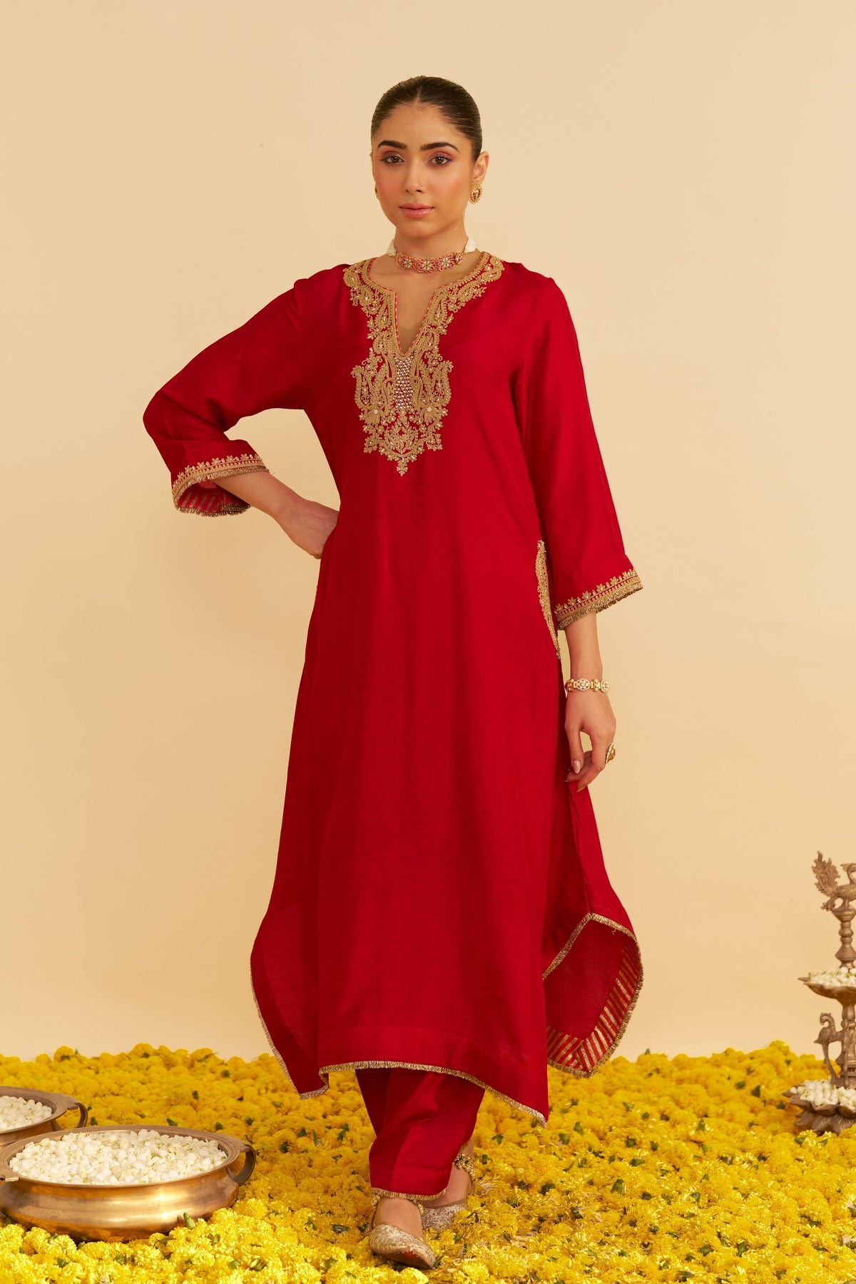 Deep Red Salwar Set