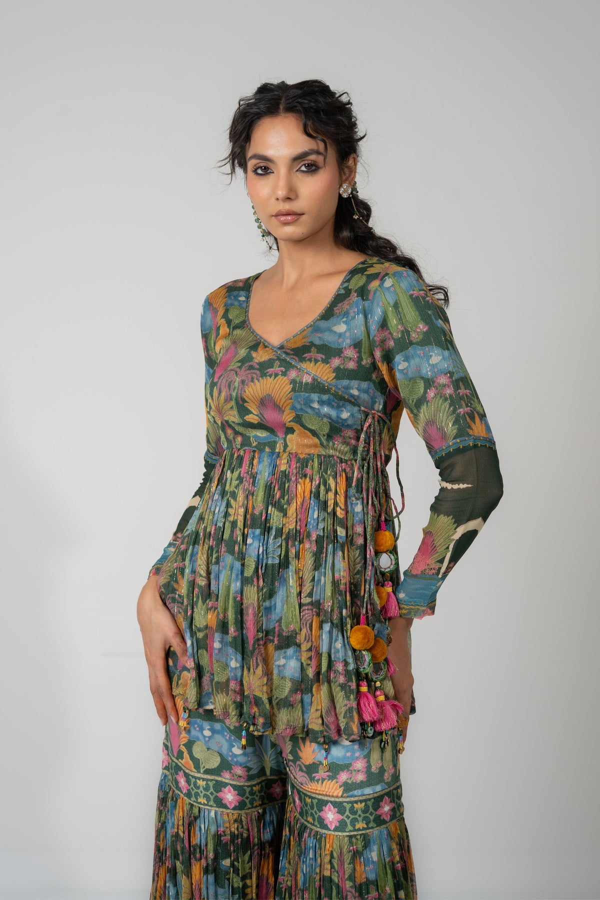 Lotus Gharara Set