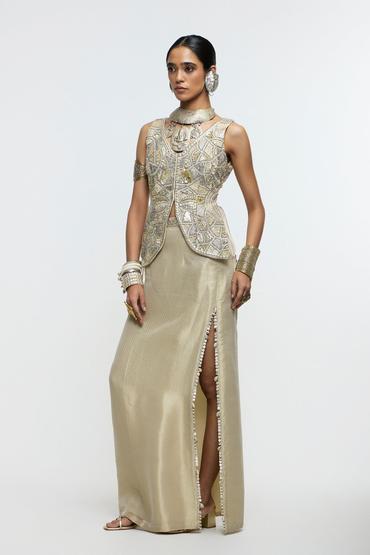 Aaina Waistcoat Set