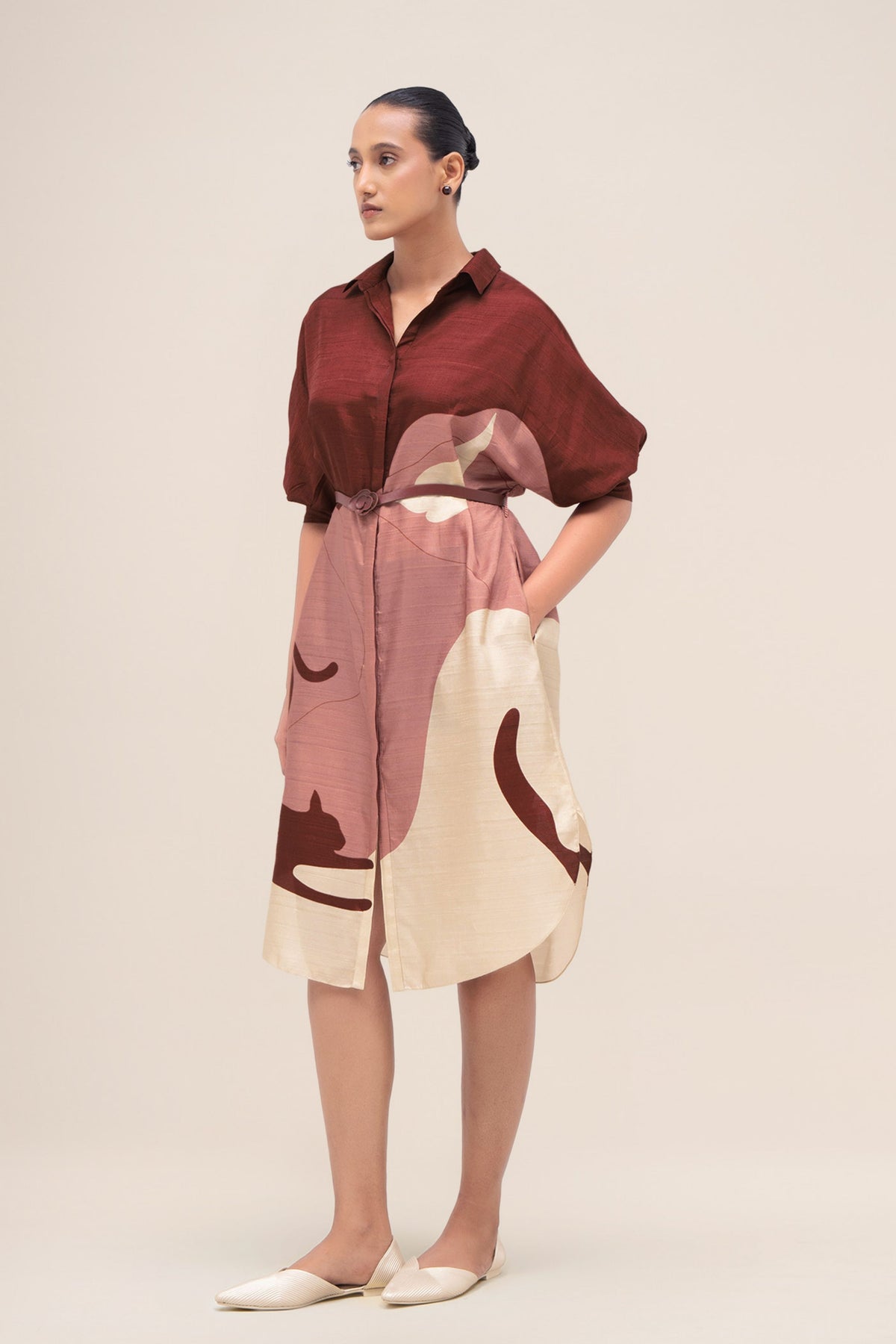 Lina Brick Dress