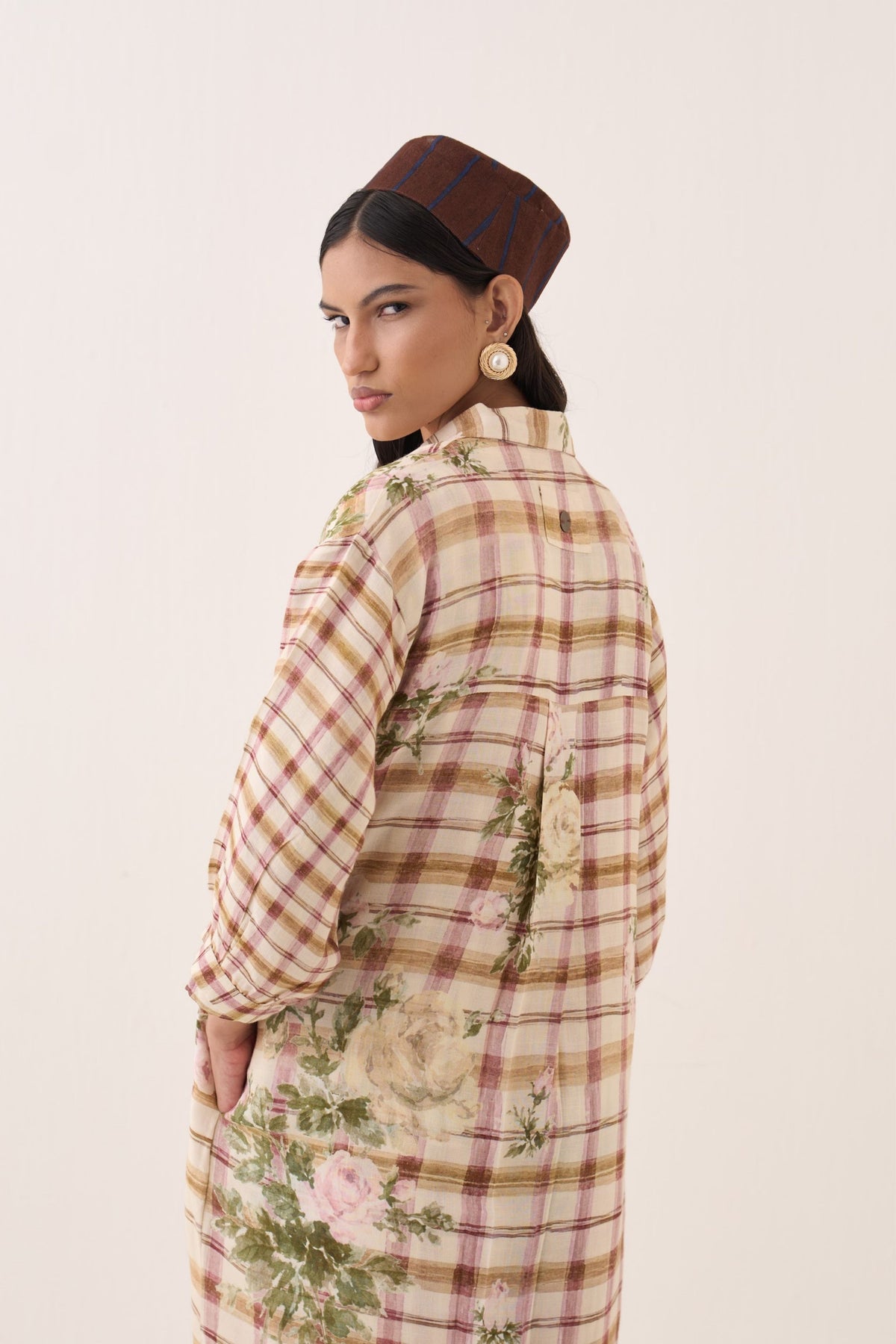 Jaali Rose Trench Jacket
